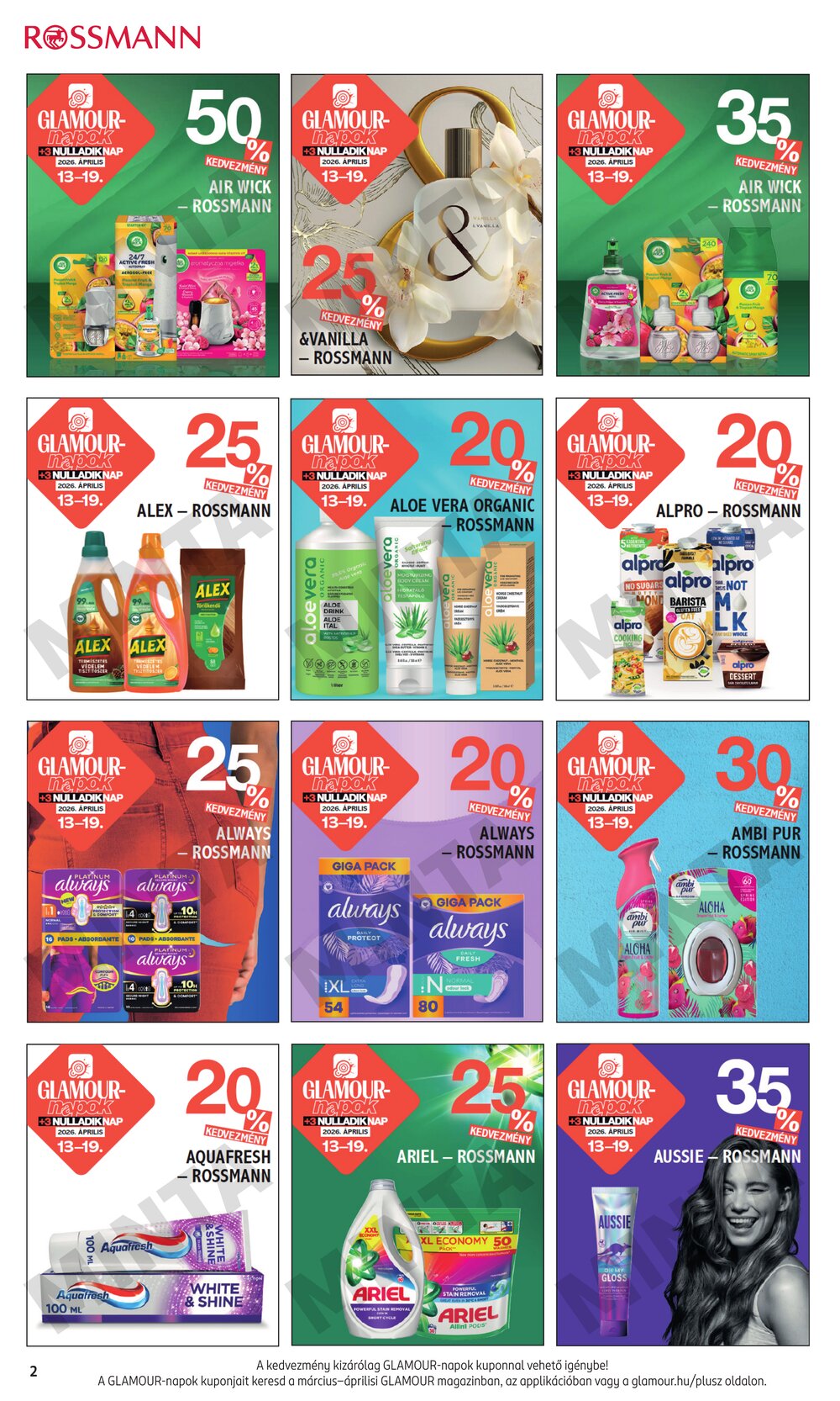 Rossmann akciós újság 2026.04.13-tól - 2. oldal.