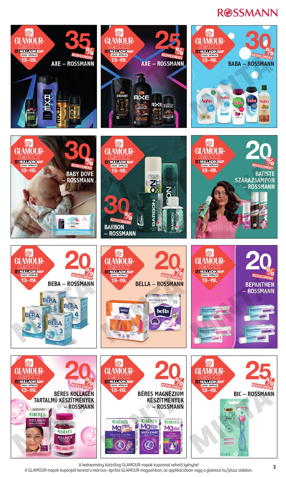 Rossmann akciós újság 2026.04.13-tól - 3. oldal.