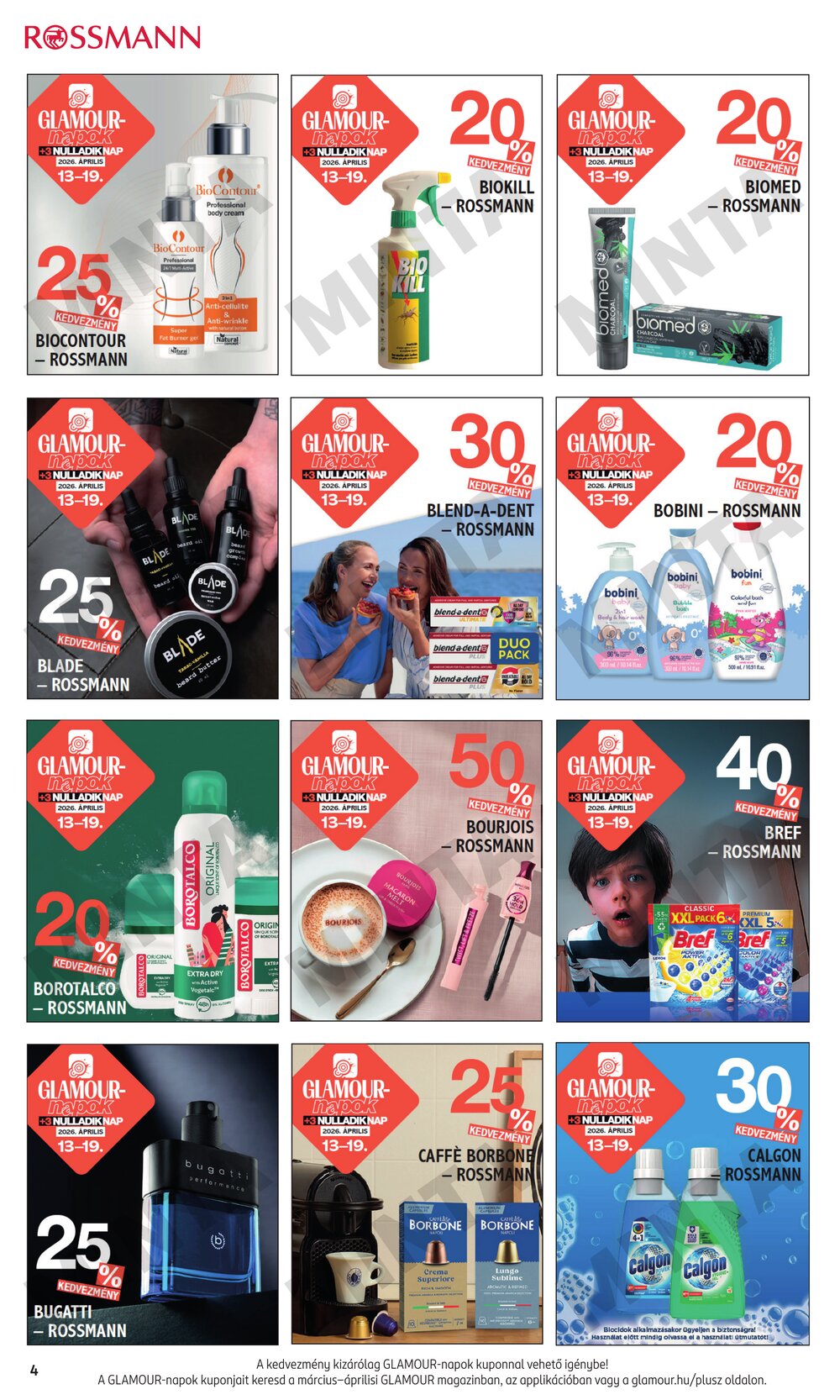 Rossmann akciós újság 2026.04.13-tól - 4. oldal.
