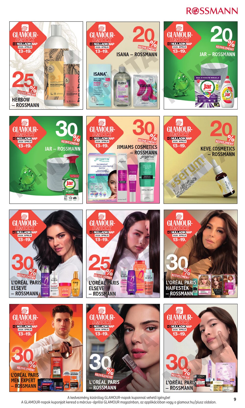 Rossmann akciós újság 2026.04.13-tól - 9. oldal.