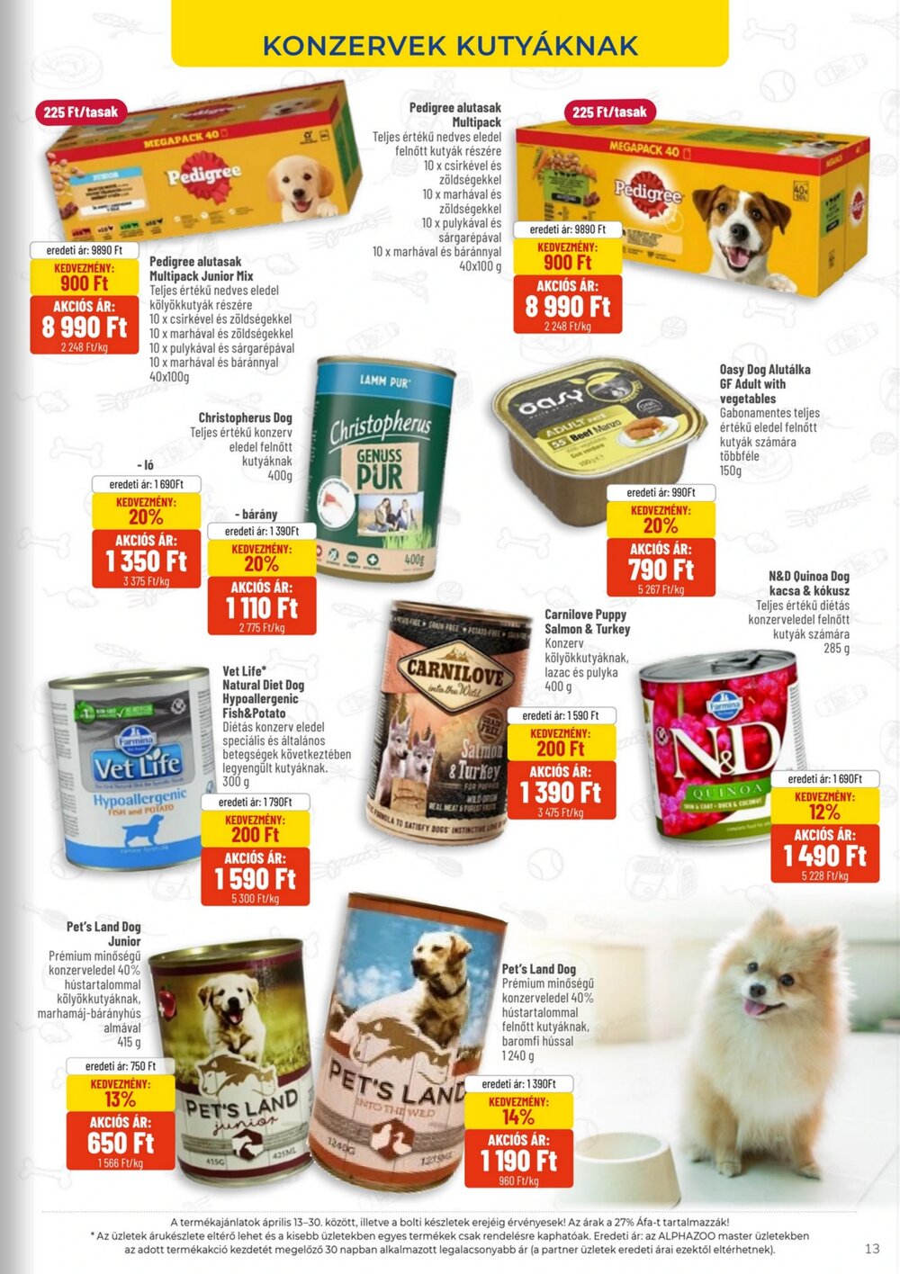 AlphaZoo akciós újság 2026.04.13-tól - 13. oldal.