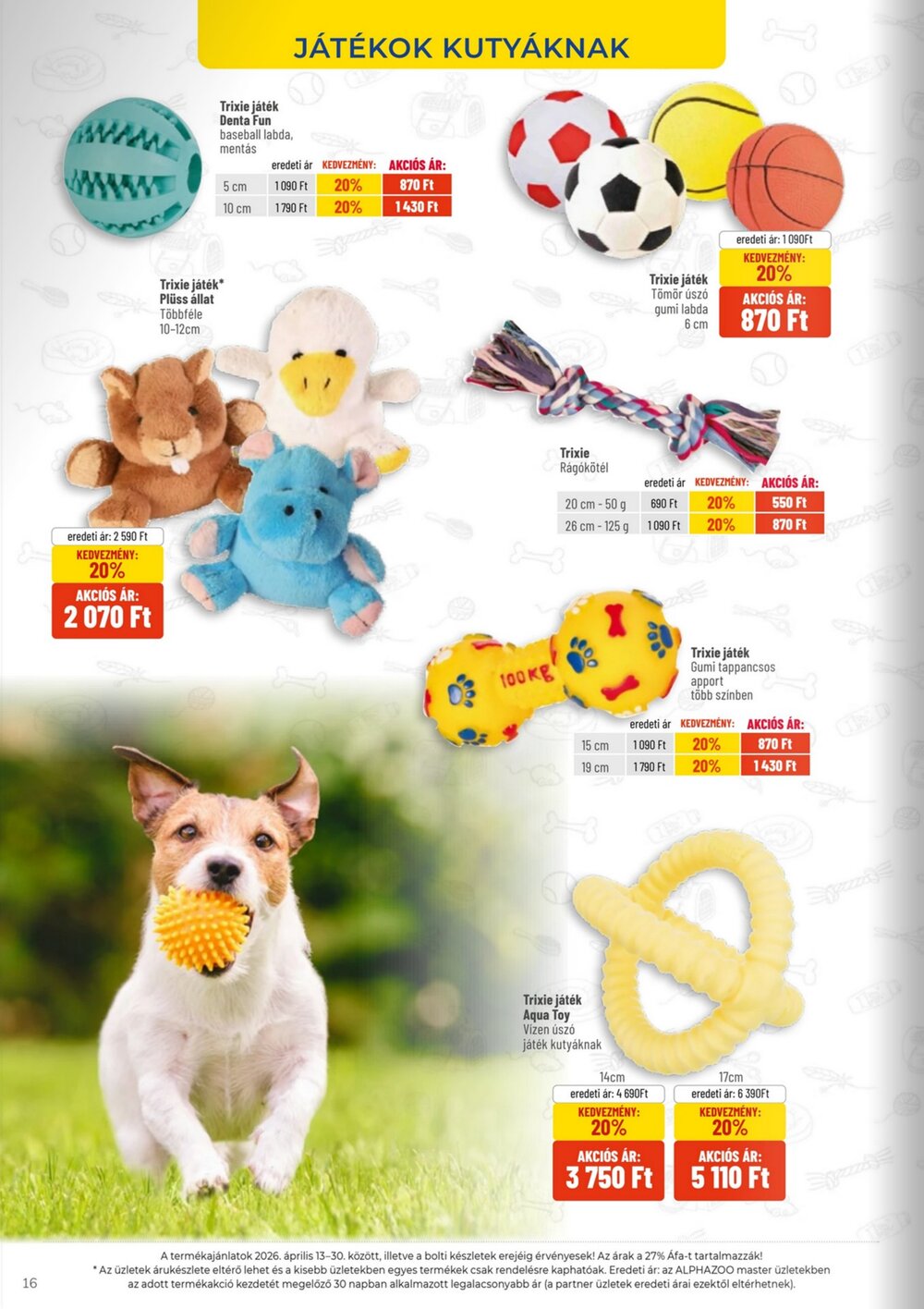 AlphaZoo akciós újság 2026.04.13-tól - 16. oldal.