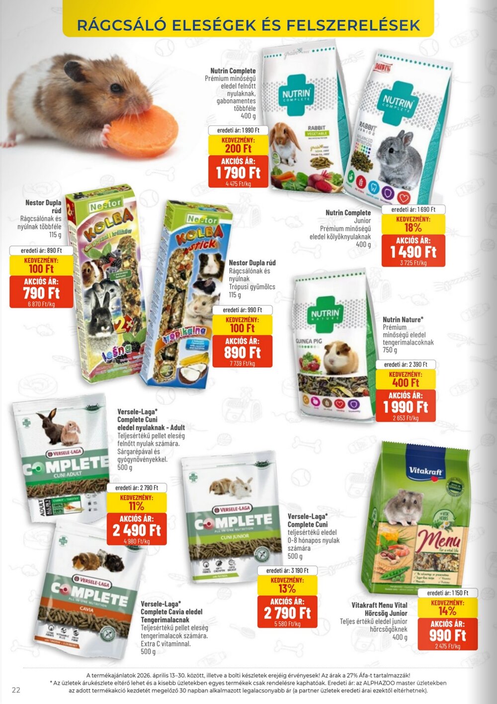 AlphaZoo akciós újság 2026.04.13-tól - 22. oldal.