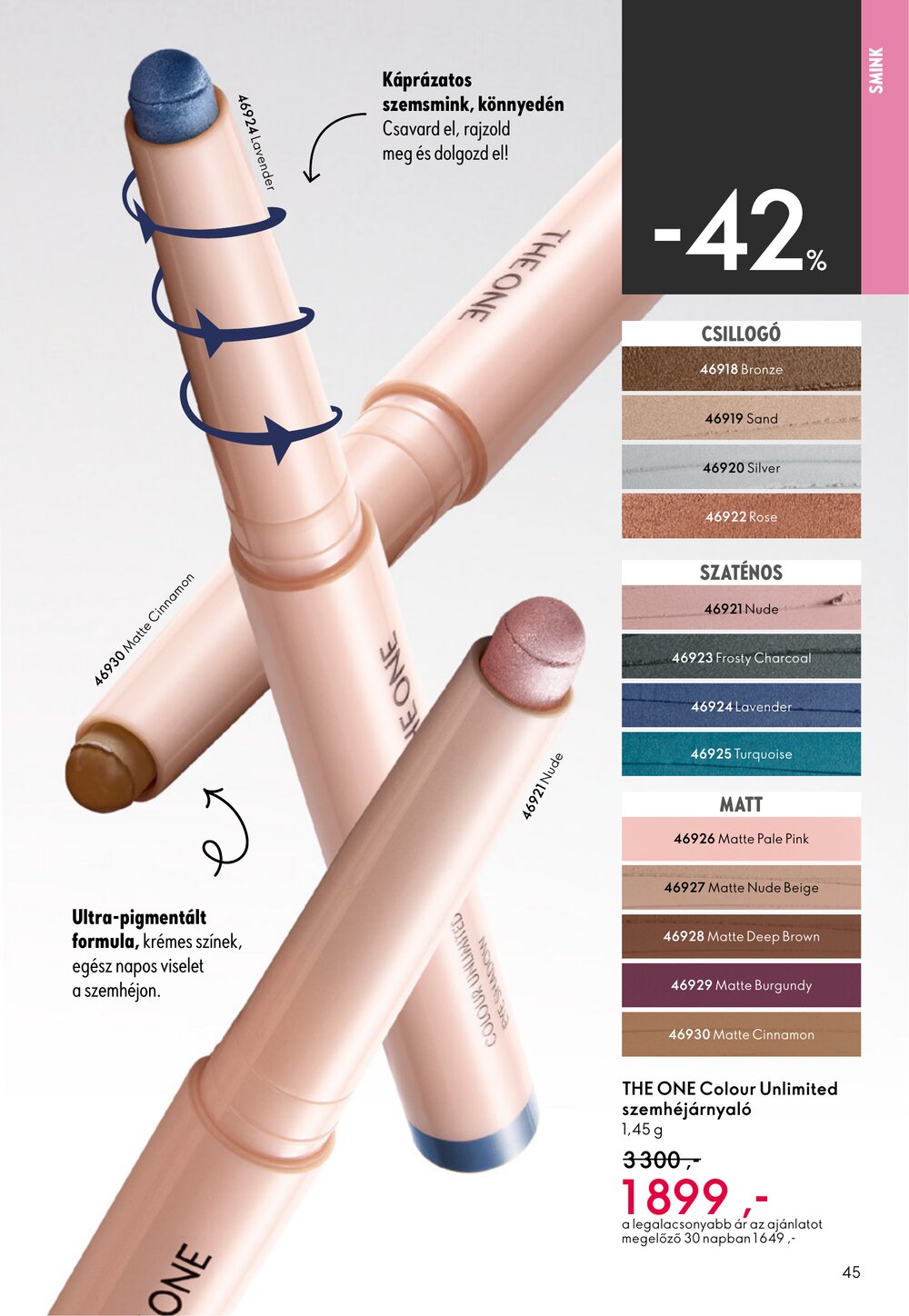 Oriflame akciós újság 2026.04.15-től - 45. oldal.