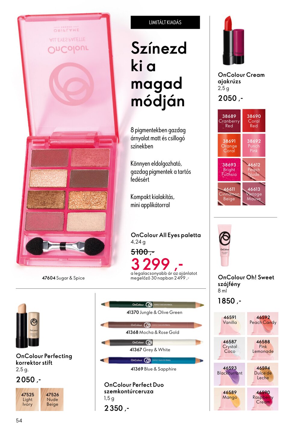 Oriflame akciós újság 2026.04.15-től - 54. oldal.