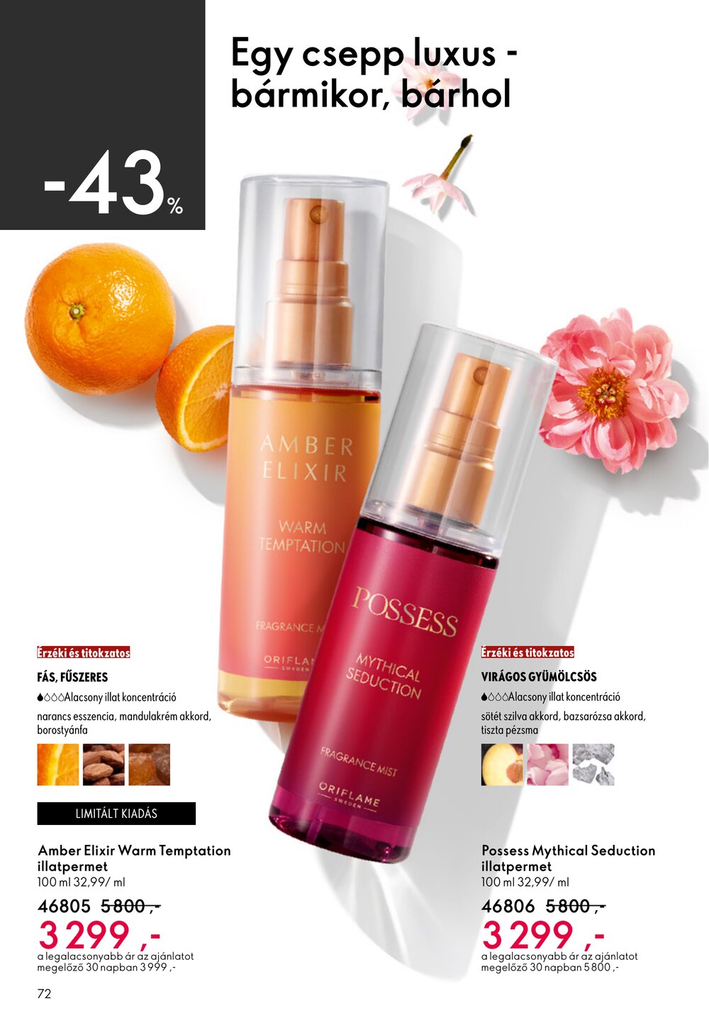 Oriflame akciós újság 2026.04.15-től - 72. oldal.