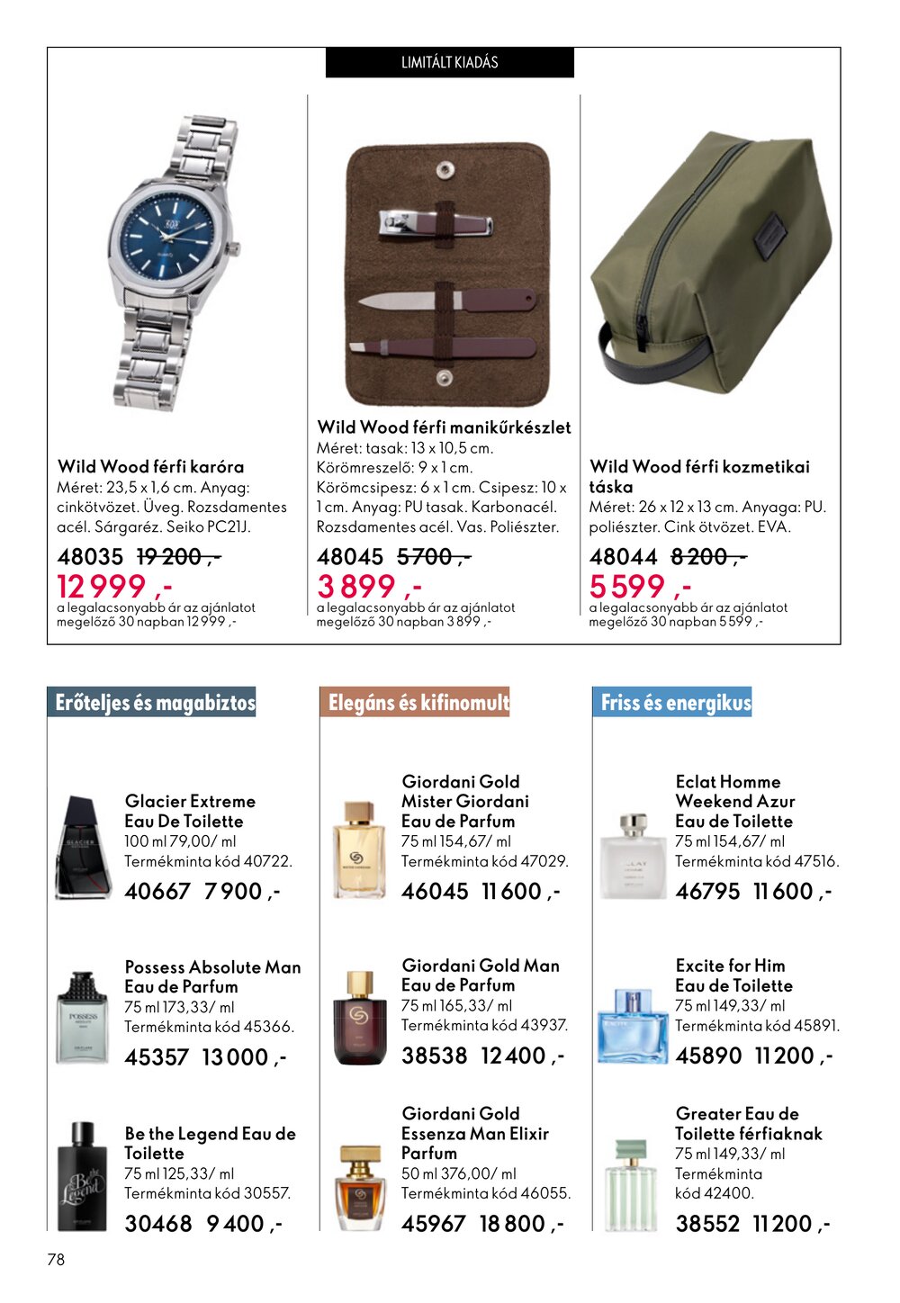 Oriflame akciós újság 2026.04.15-től - 78. oldal.