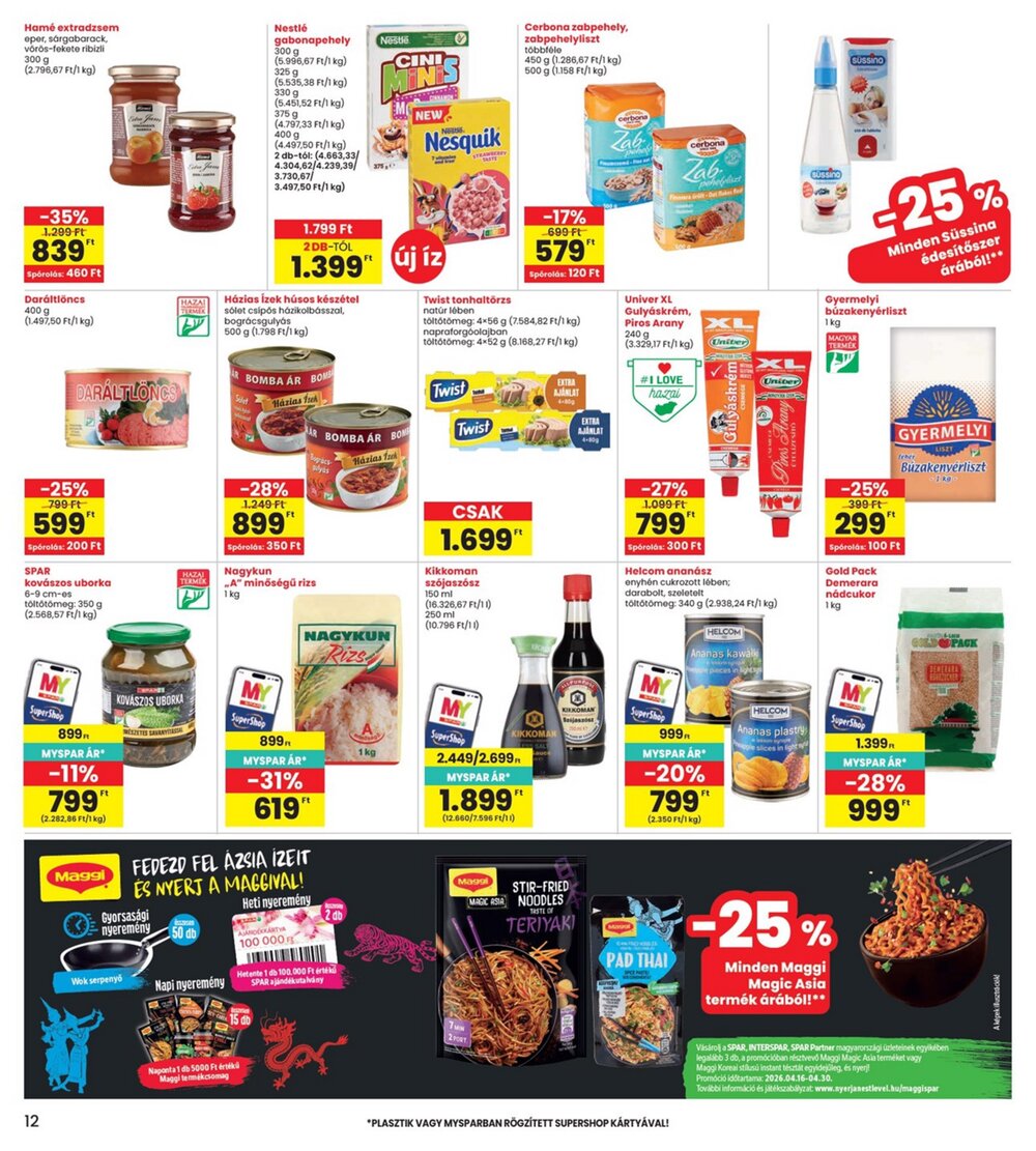 Interspar akciós újság 2026.04.16-tól - 12. oldal.