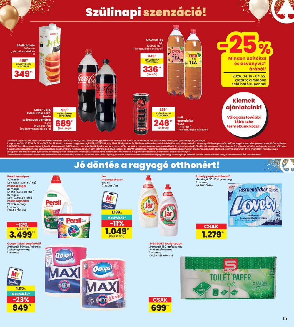 Interspar akciós újság 2026.04.16-tól - 15. oldal.