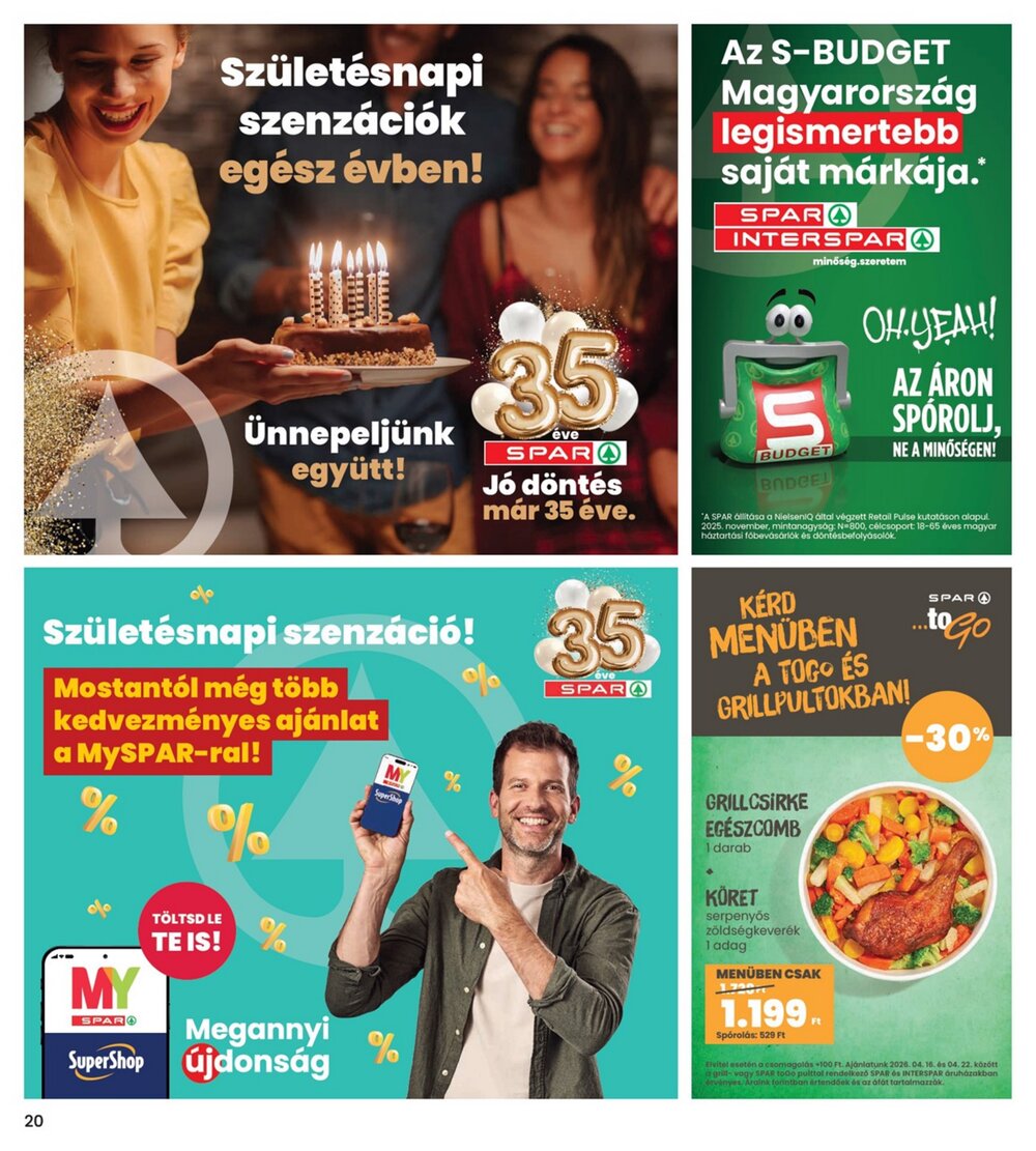 Interspar akciós újság 2026.04.16-tól - 20. oldal.