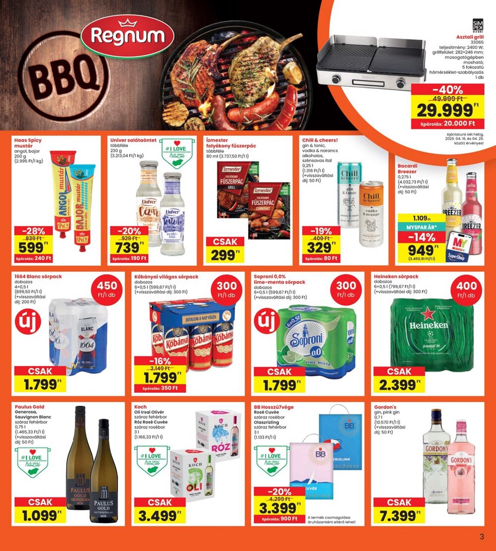 Interspar akciós újság 2026.04.16-tól - 3. oldal.