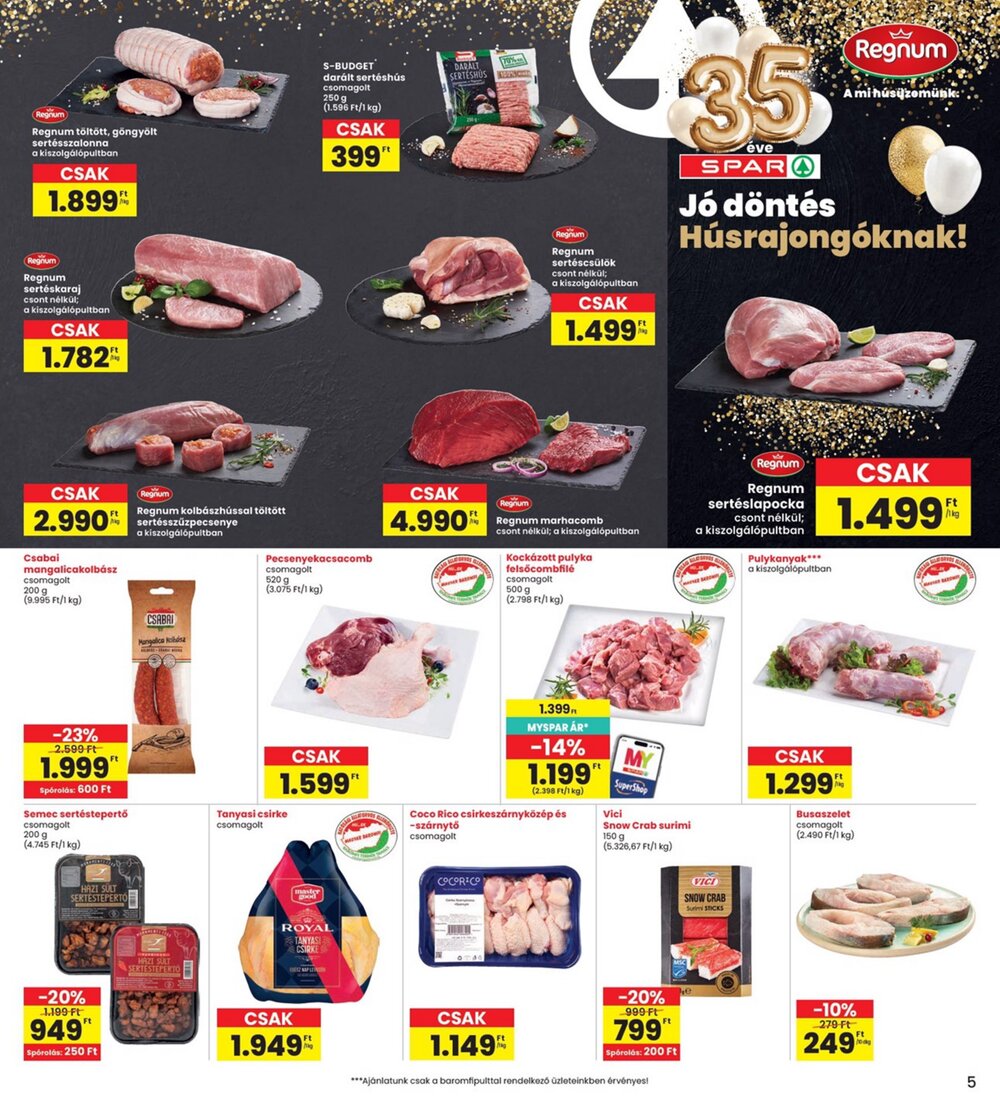 Interspar akciós újság 2026.04.16-tól - 5. oldal.