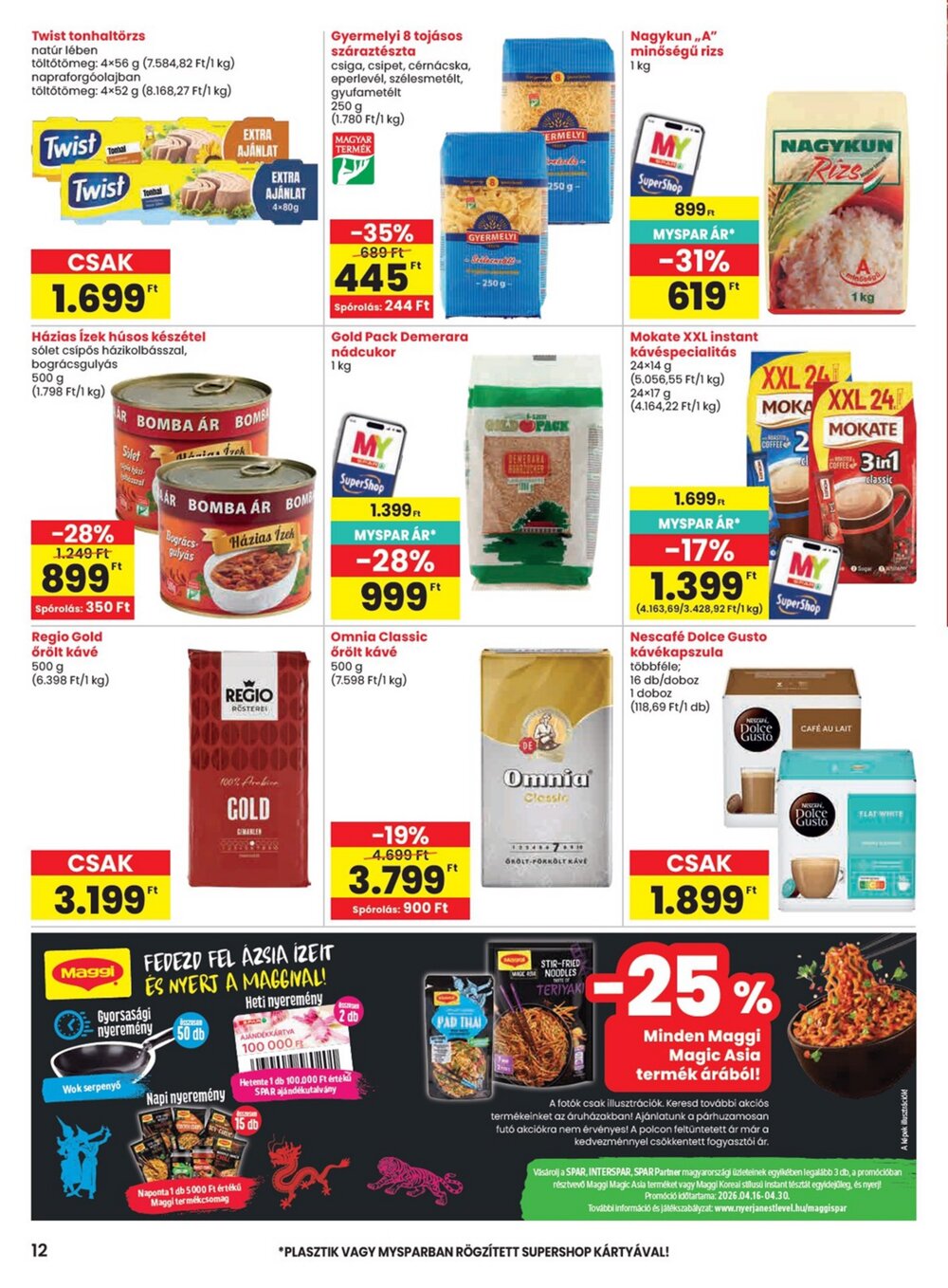 Spar akciós újság 2026.04.16-tól - 12. oldal.