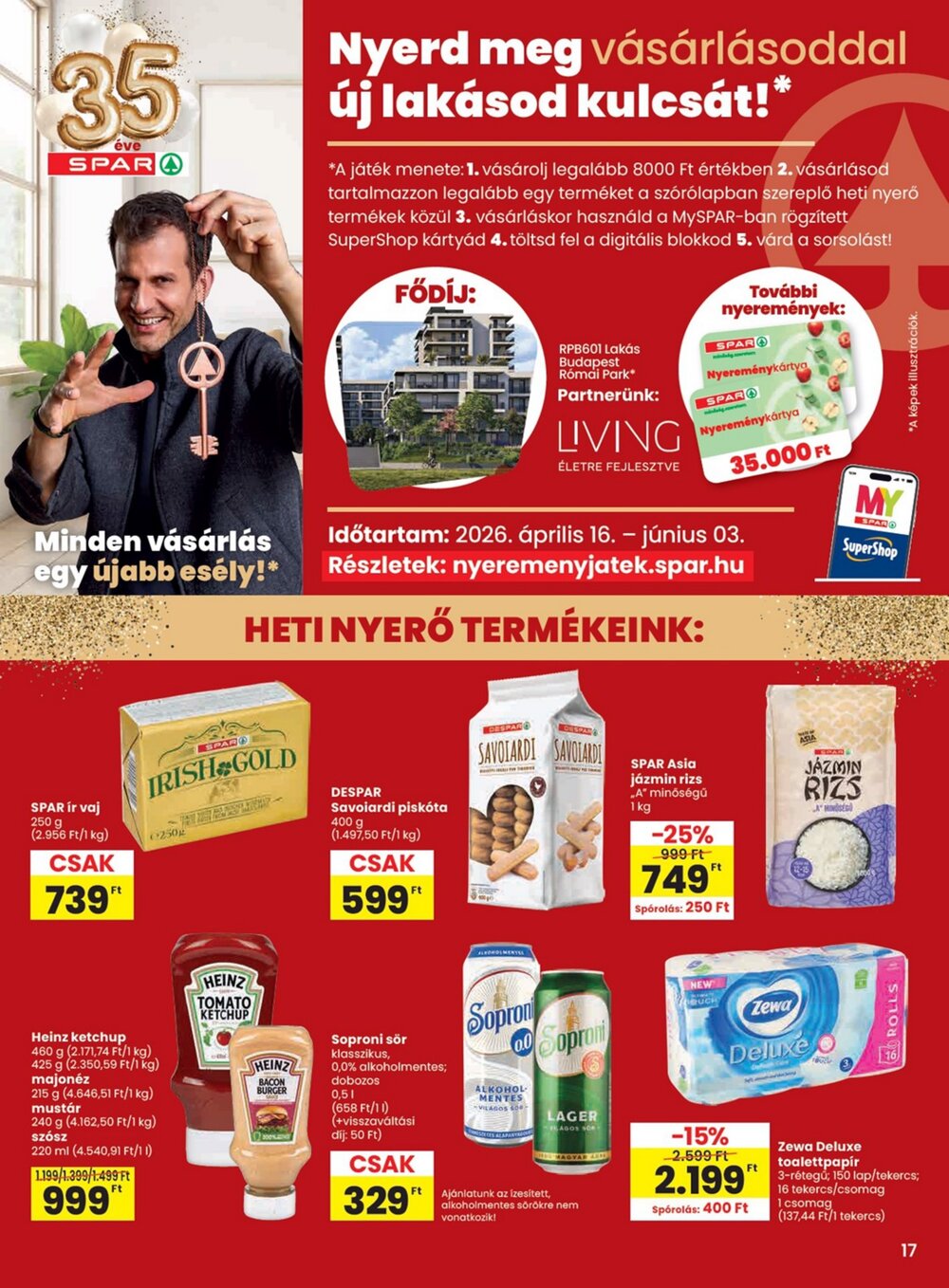 Spar akciós újság 2026.04.16-tól - 17. oldal.
