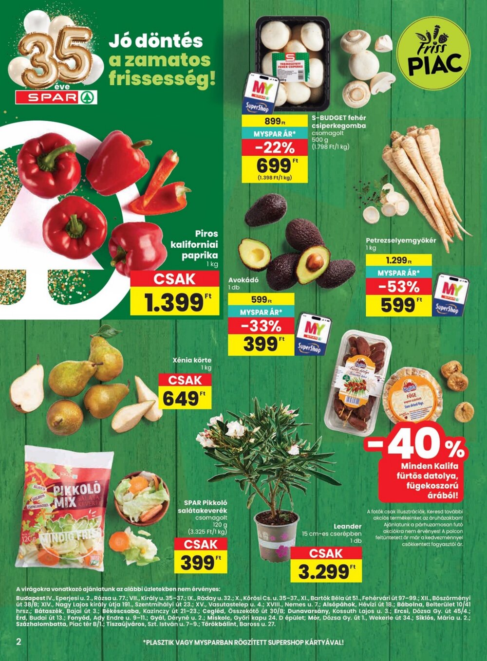 Spar akciós újság 2026.04.16-tól - 2. oldal.