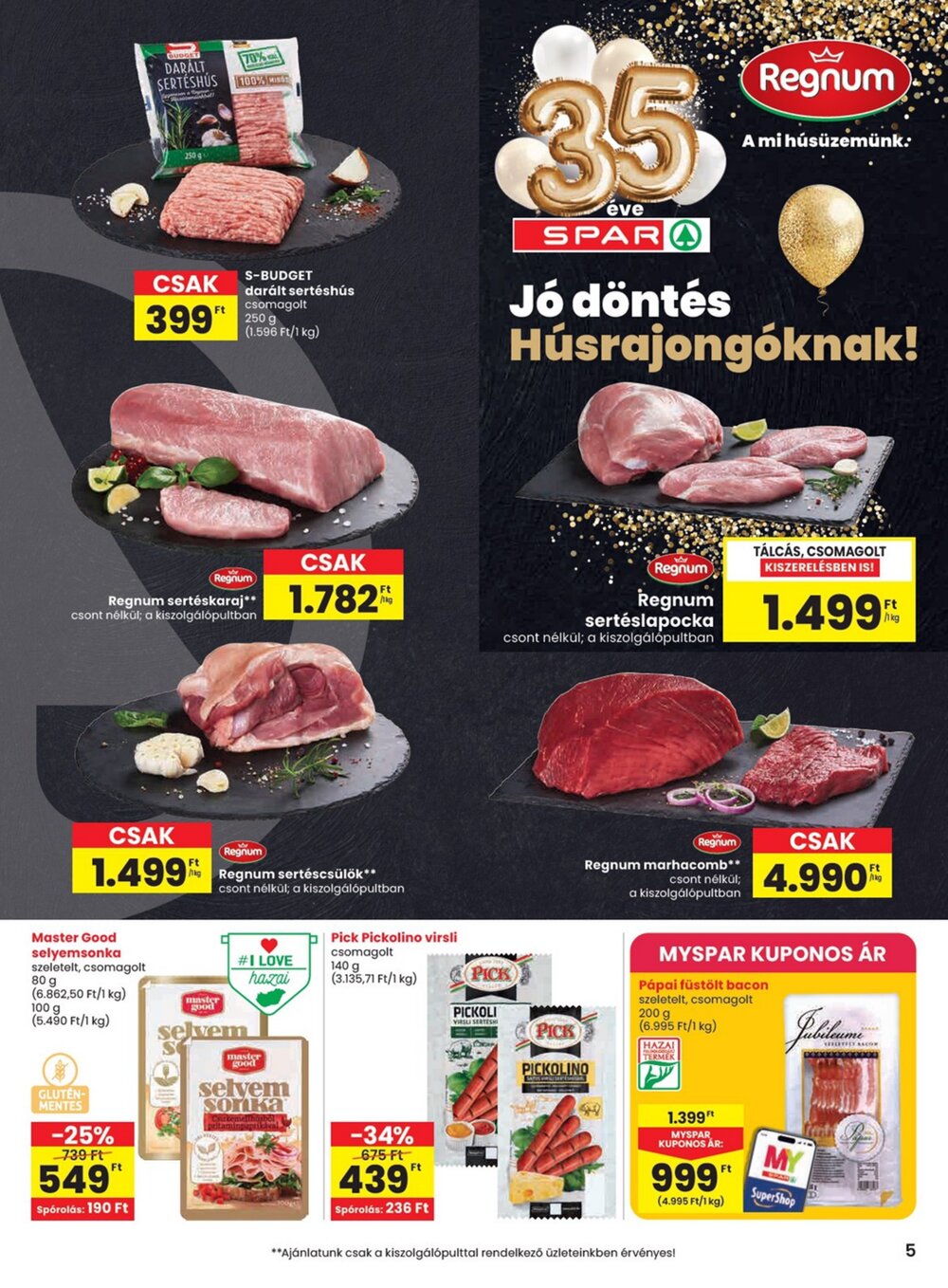 Spar akciós újság 2026.04.16-tól - 5. oldal.