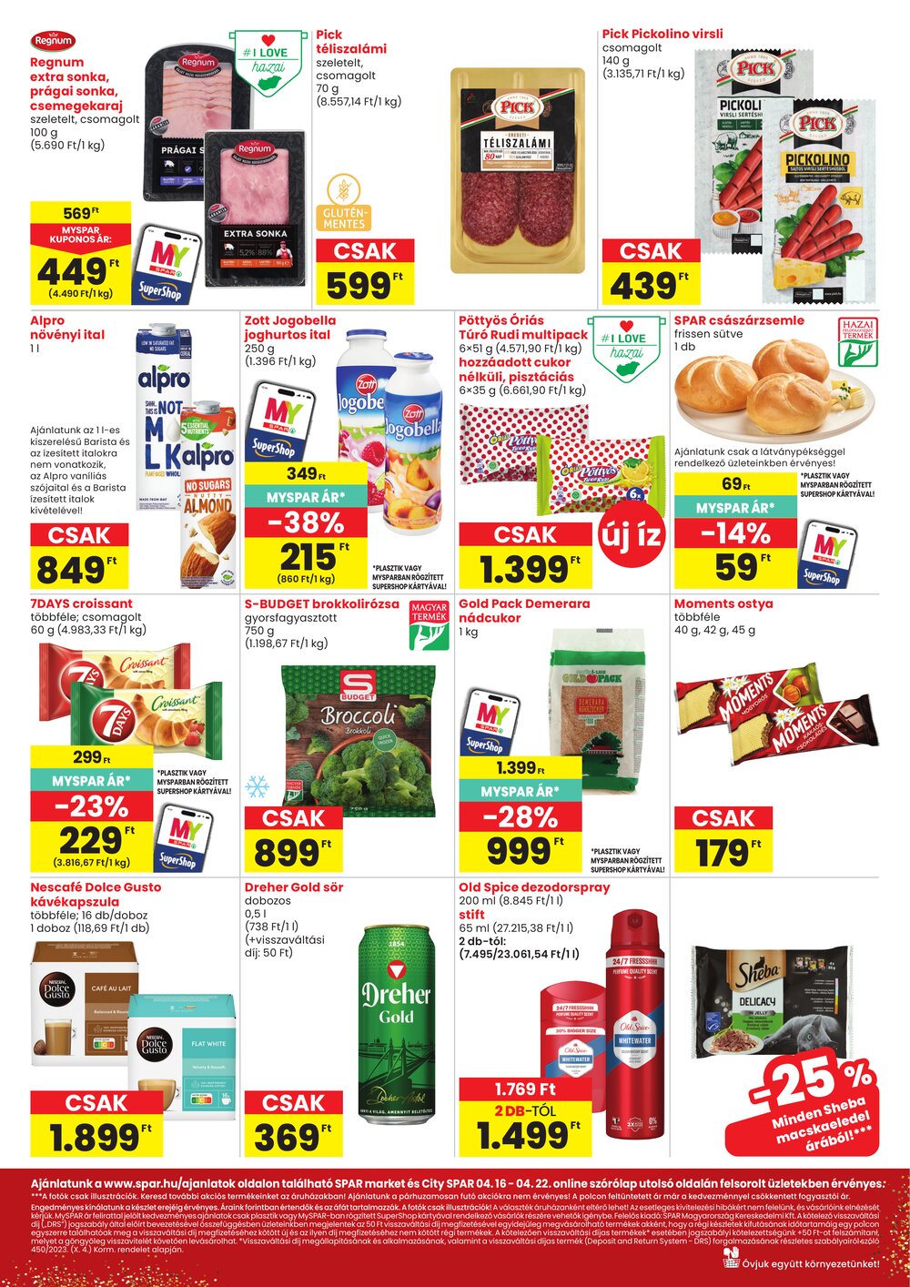 Spar Market akciós újság 2026.04.16-tól - 2. oldal.