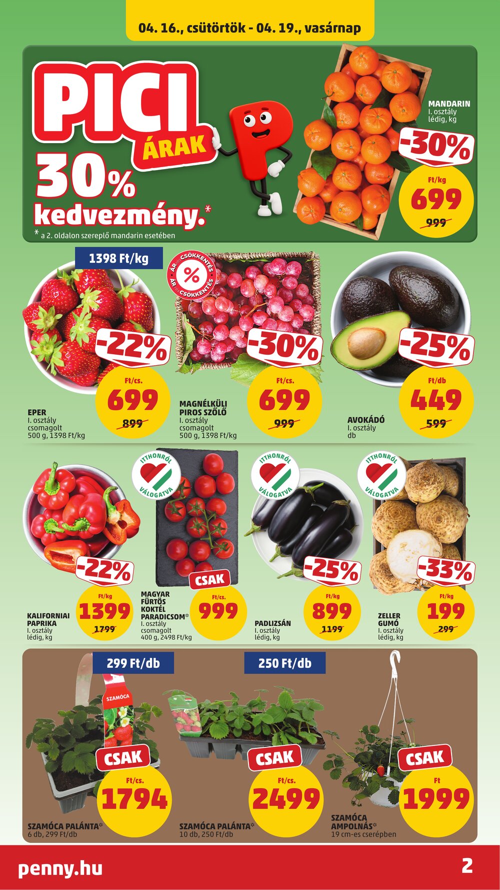 Penny Market akciós újság 2026.04.16-tól - 2. oldal.