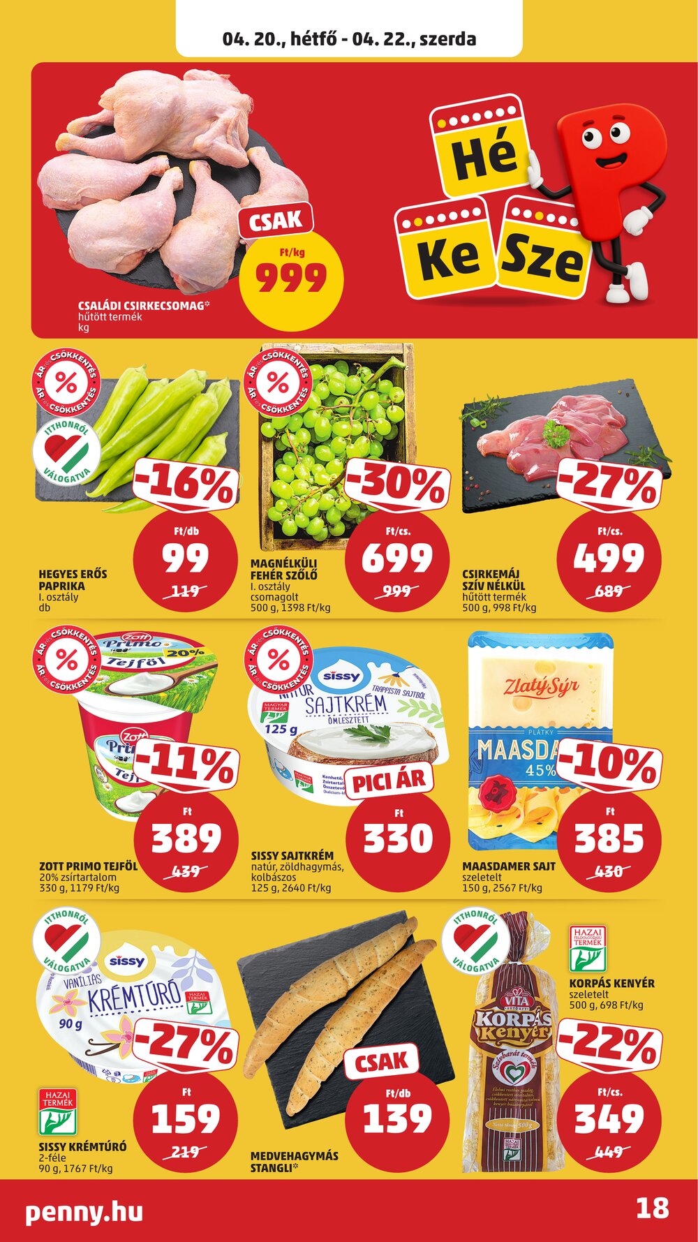 Penny Market akciós újság 2026.04.16-tól - 22. oldal.