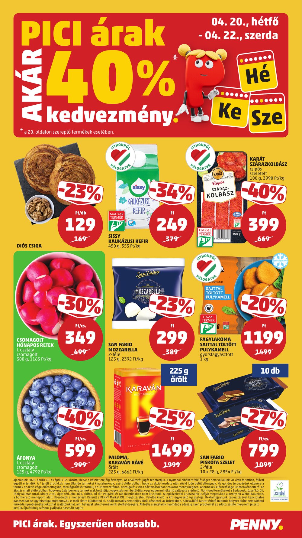 Penny Market akciós újság 2026.04.16-tól - 24. oldal.