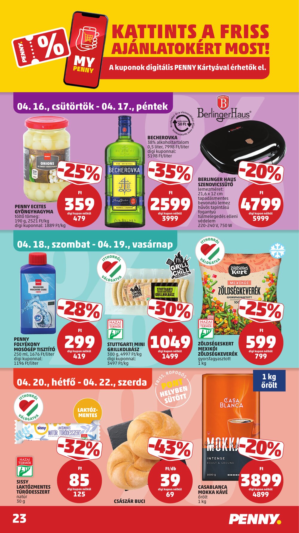 Penny Market akciós újság 2026.04.16-tól - 27. oldal.