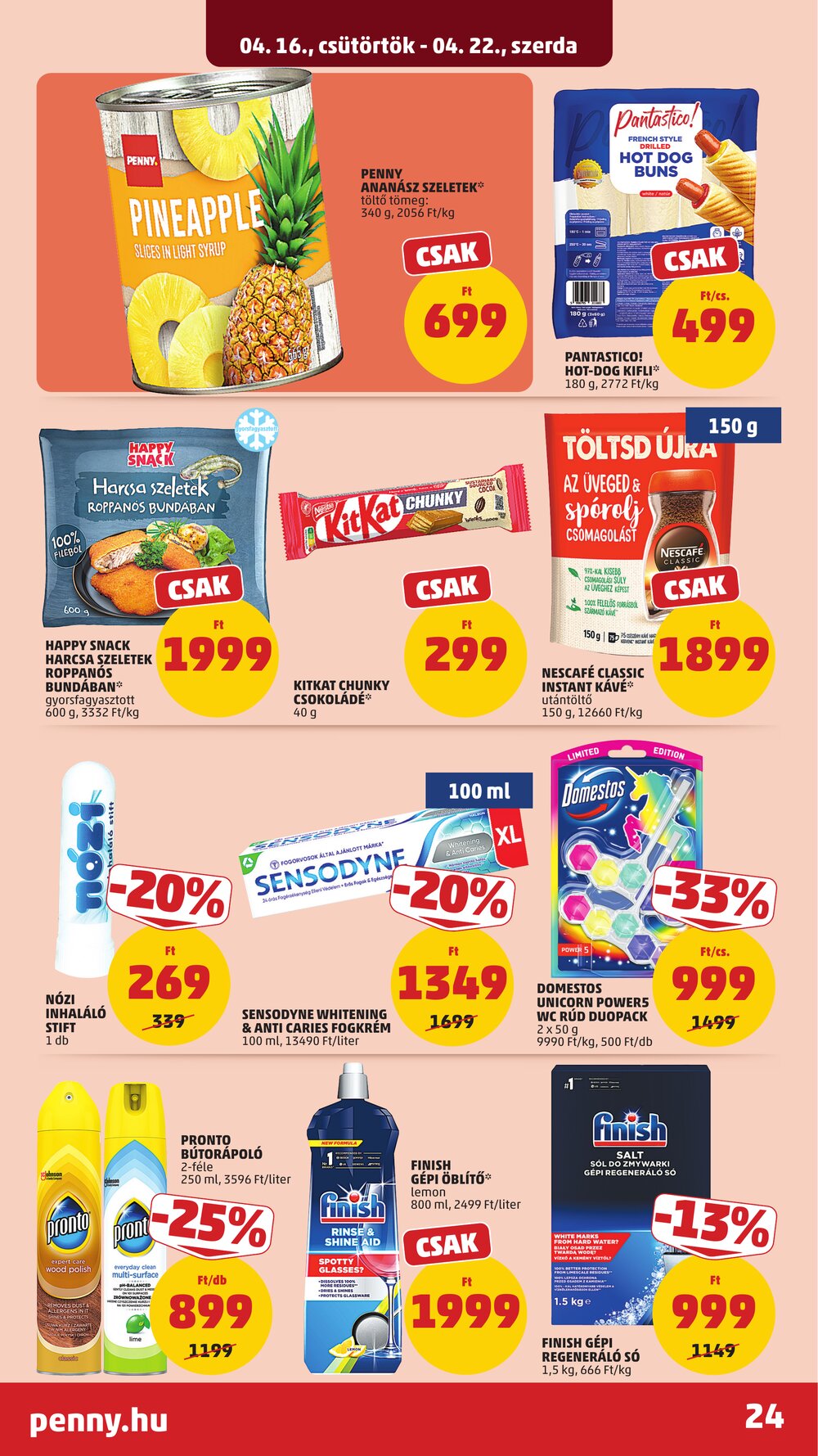 Penny Market akciós újság 2026.04.16-tól - 28. oldal.