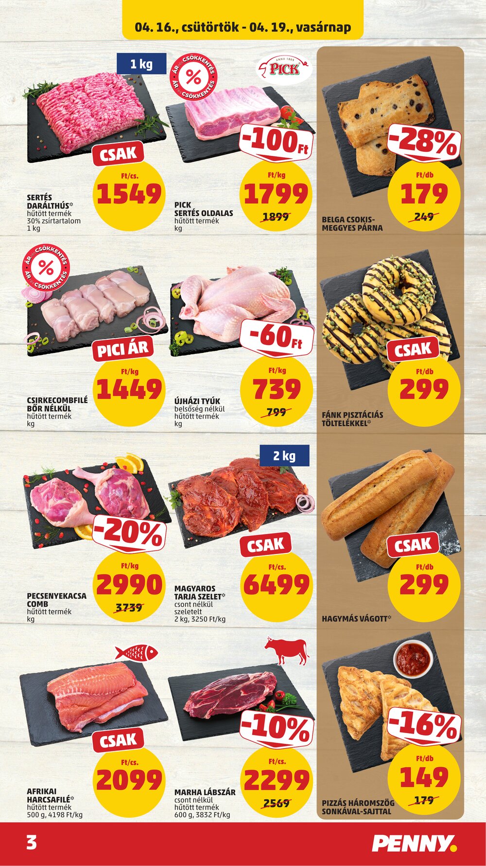 Penny Market akciós újság 2026.04.16-tól - 3. oldal.