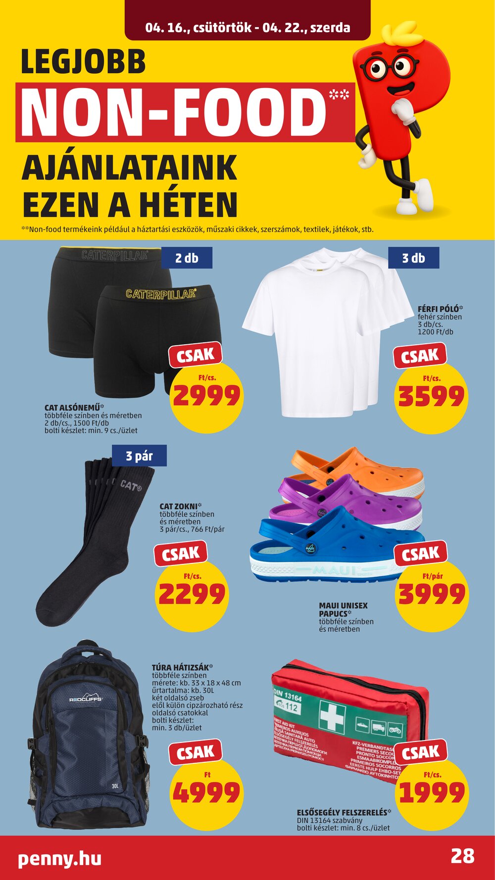 Penny Market akciós újság 2026.04.16-tól - 32. oldal.