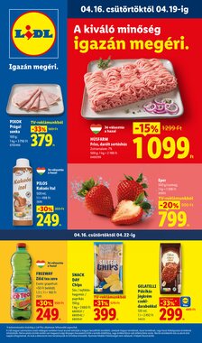 Lidl akciós újság 2026.04.16-tól