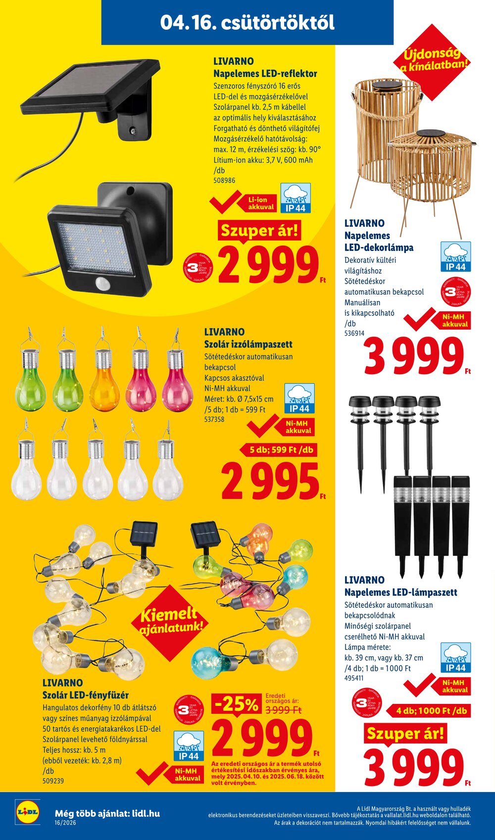 Lidl akciós újság 2026.04.16-tól - 22. oldal.