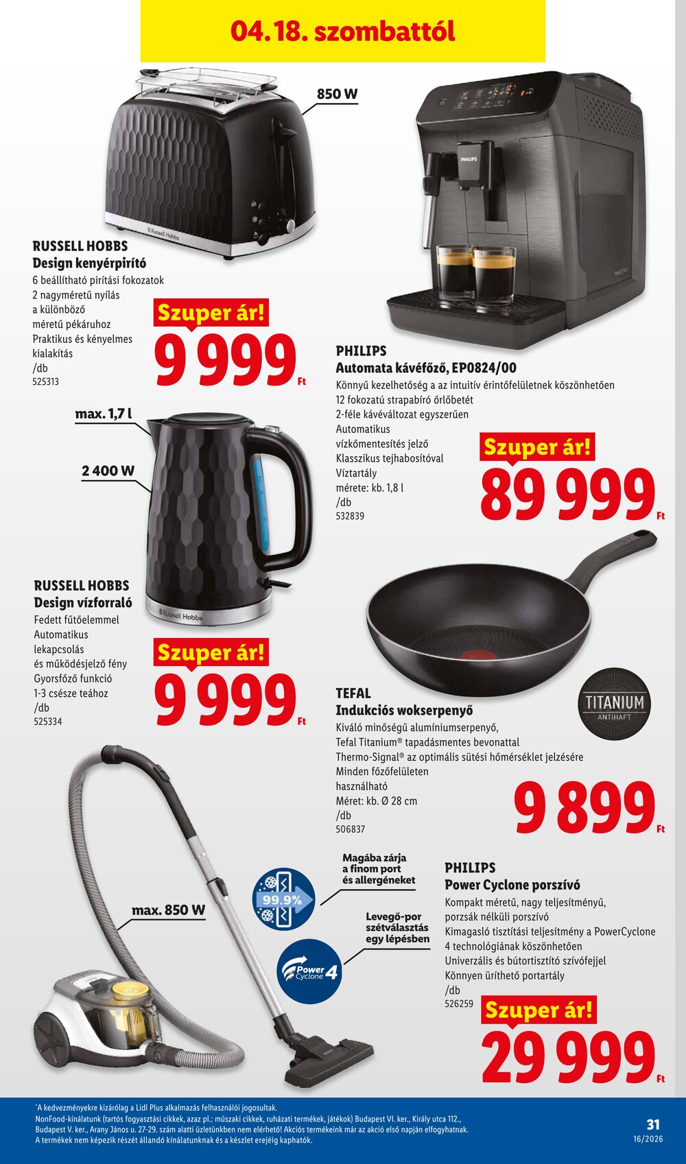 Lidl akciós újság 2026.04.16-tól - 31. oldal.