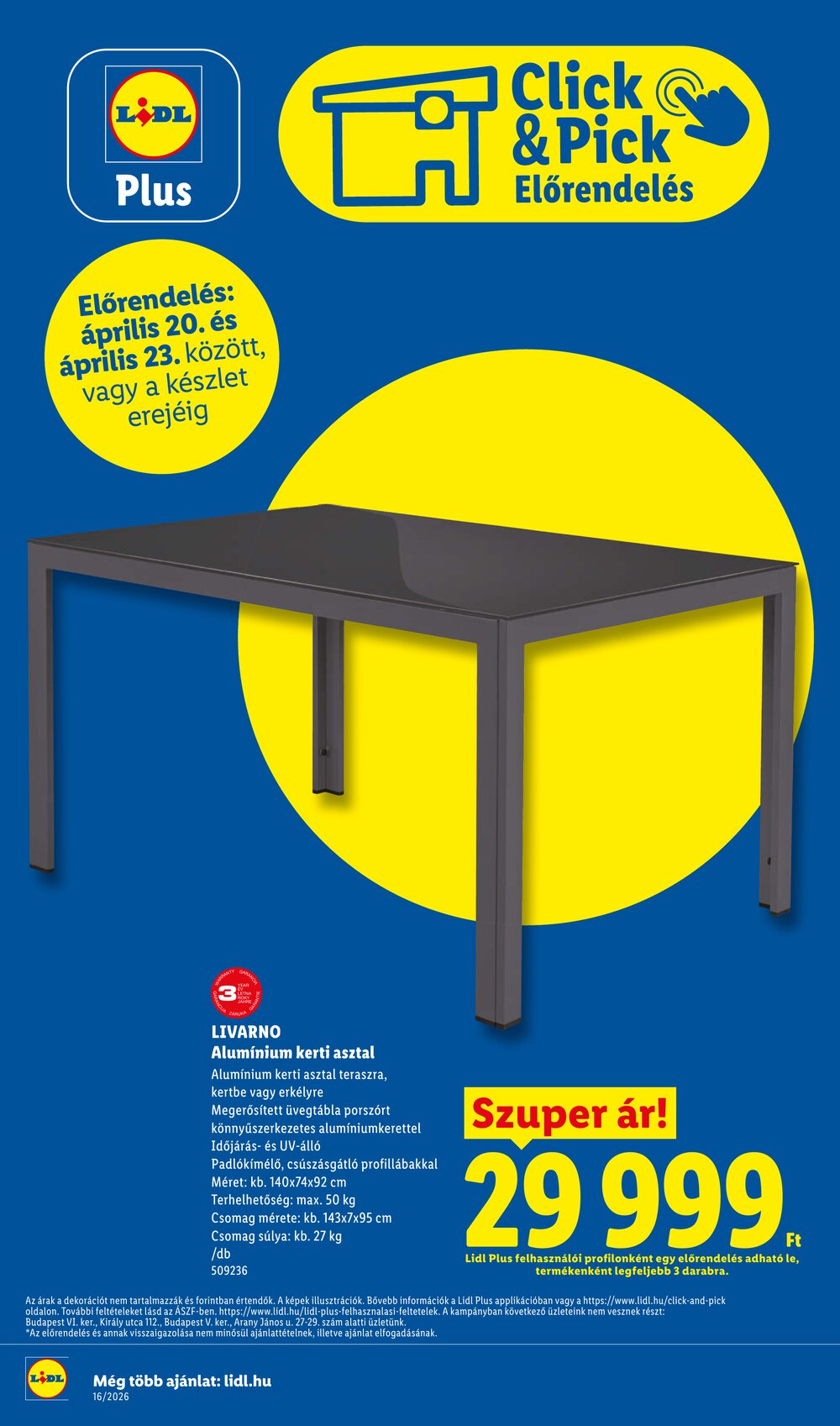 Lidl akciós újság 2026.04.16-tól - 34. oldal.