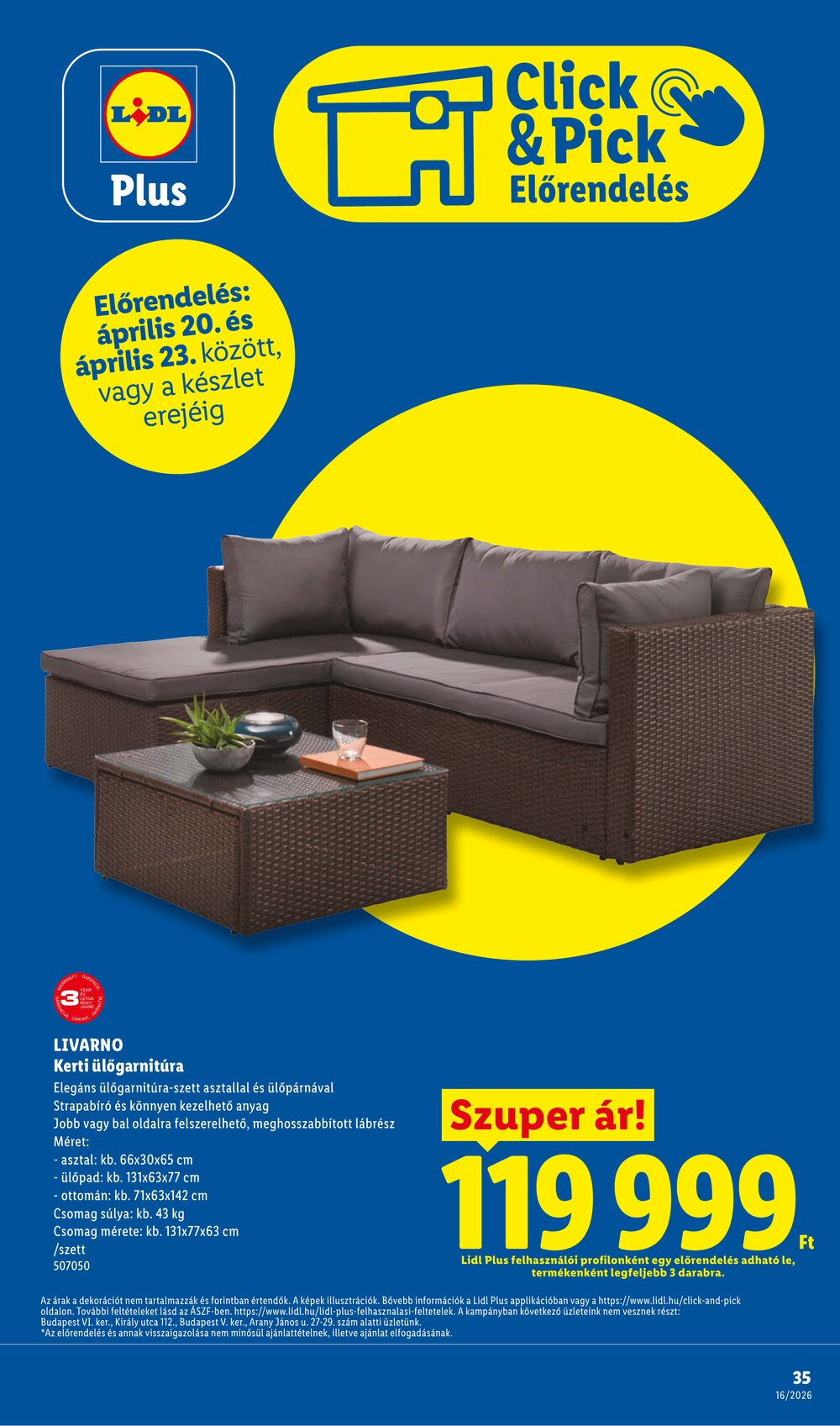 Lidl akciós újság 2026.04.16-tól - 35. oldal.