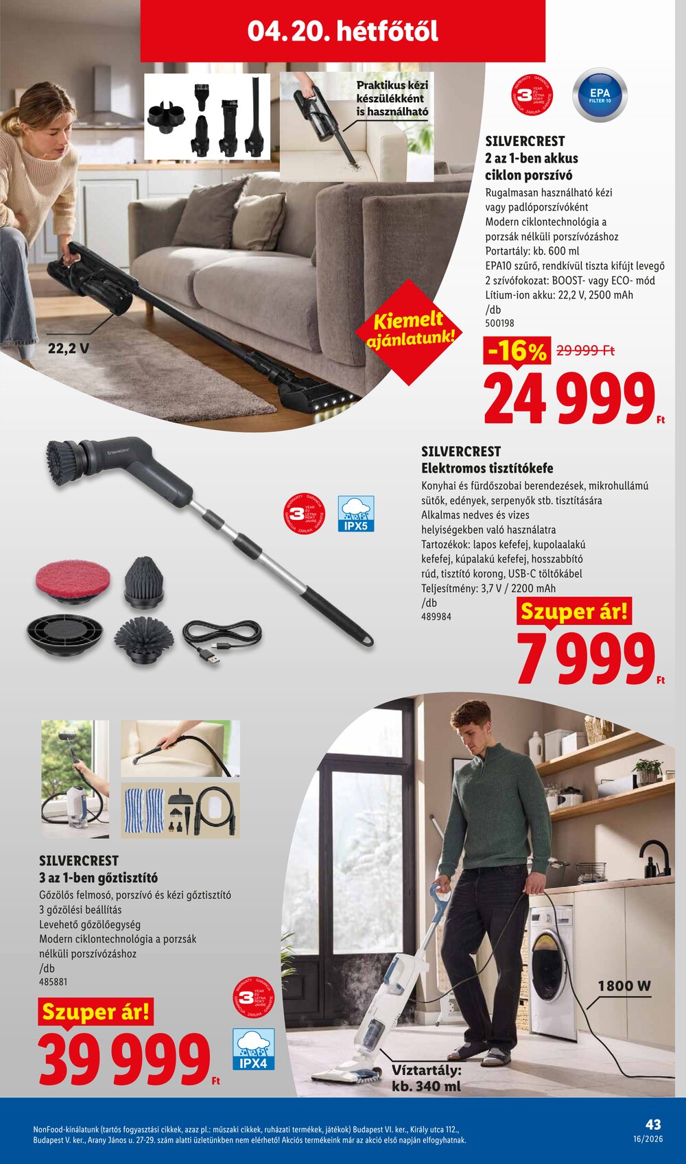 Lidl akciós újság 2026.04.16-tól - 43. oldal.