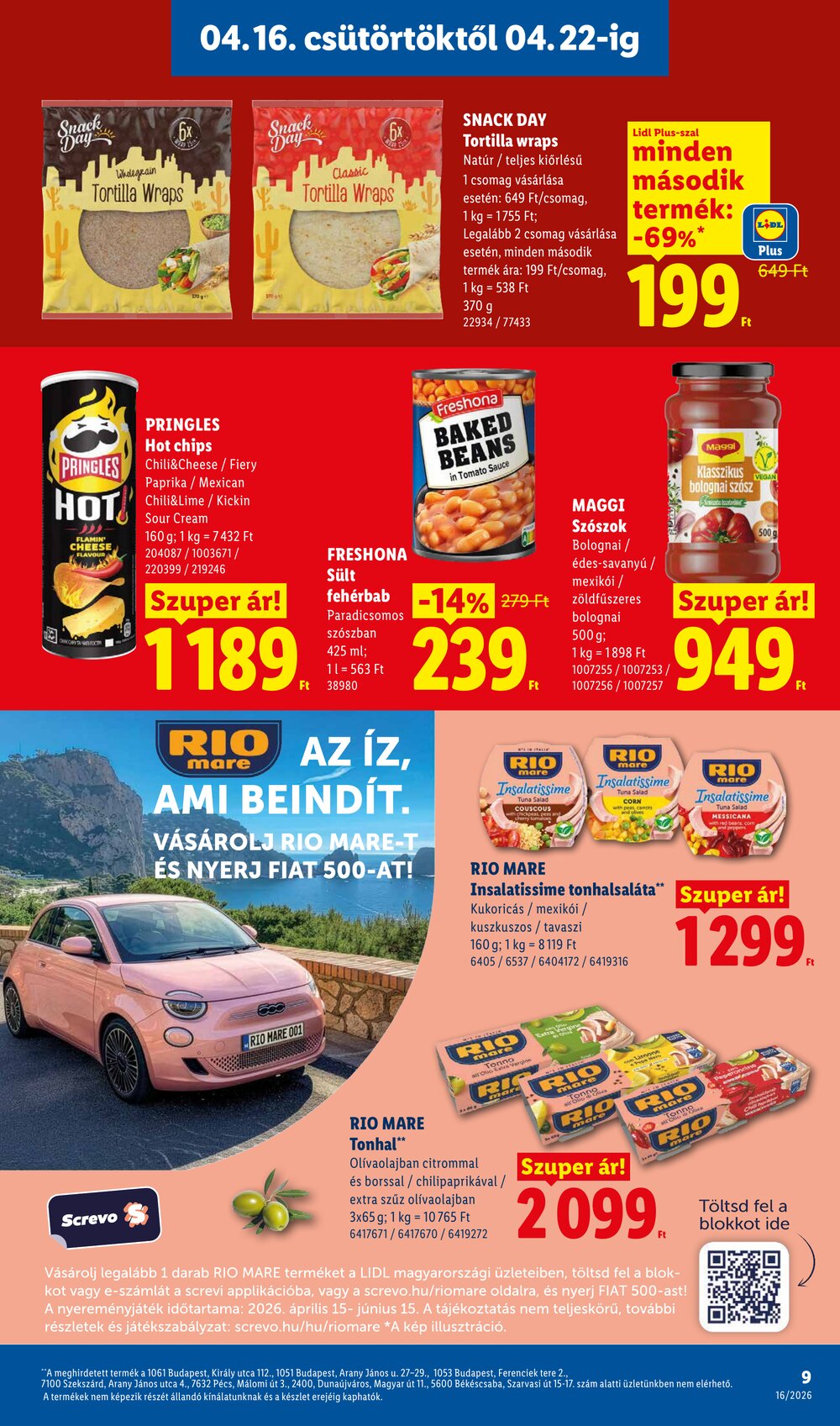 Lidl akciós újság 2026.04.16-tól - 9. oldal.