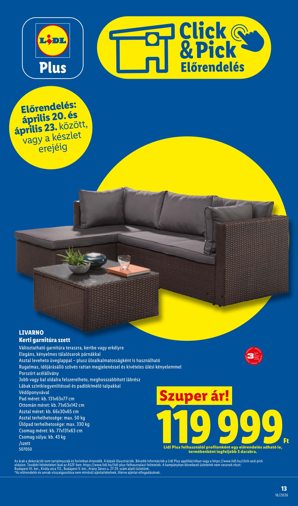 Lidl akciós újság 2026.04.16-tól - 13. oldal.
