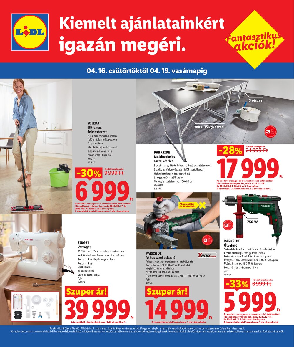 Lidl akciós újság 2026.04.16-tól - 2. oldal.