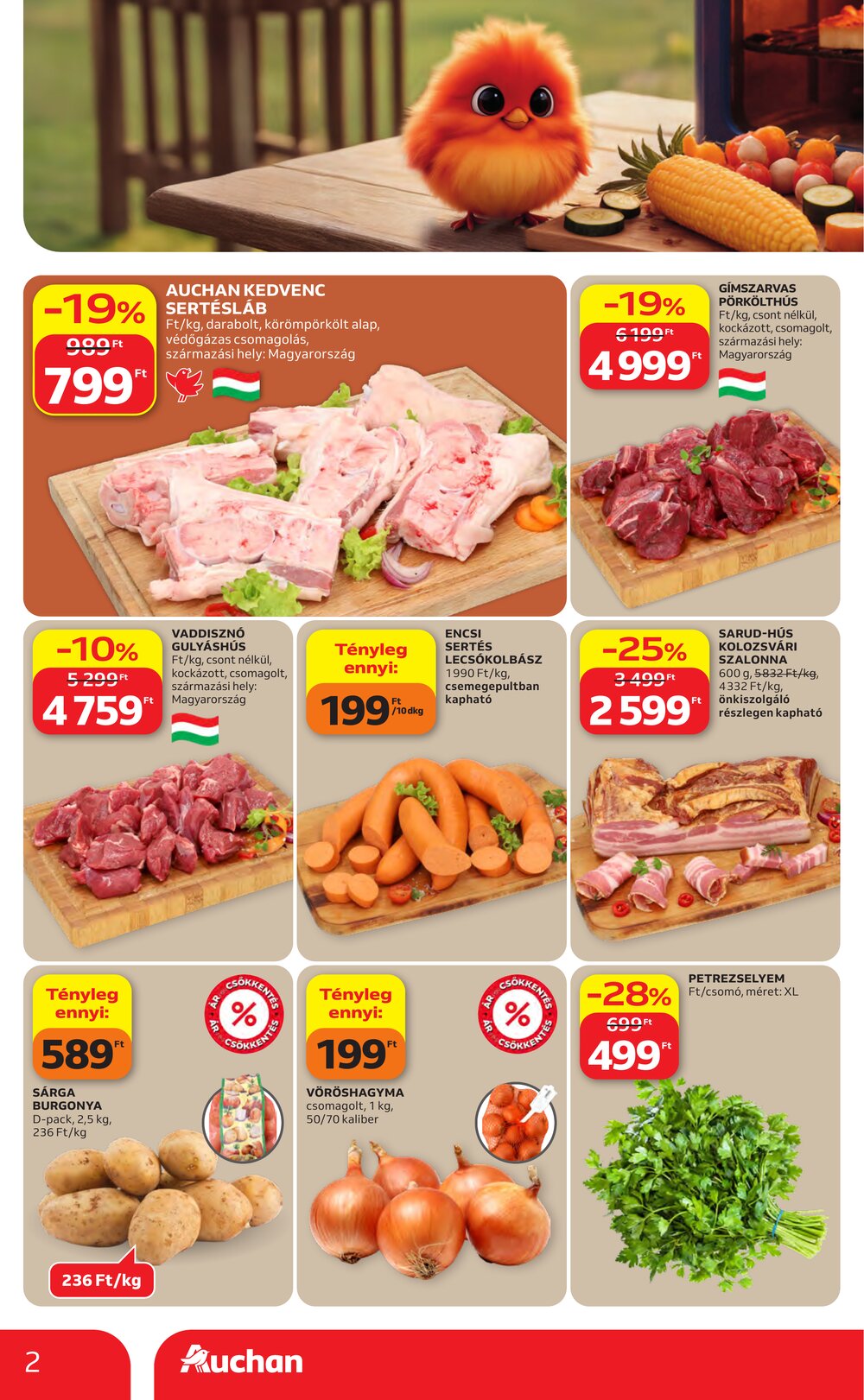 Auchan akciós újság 2026.04.16-tól - 2. oldal.