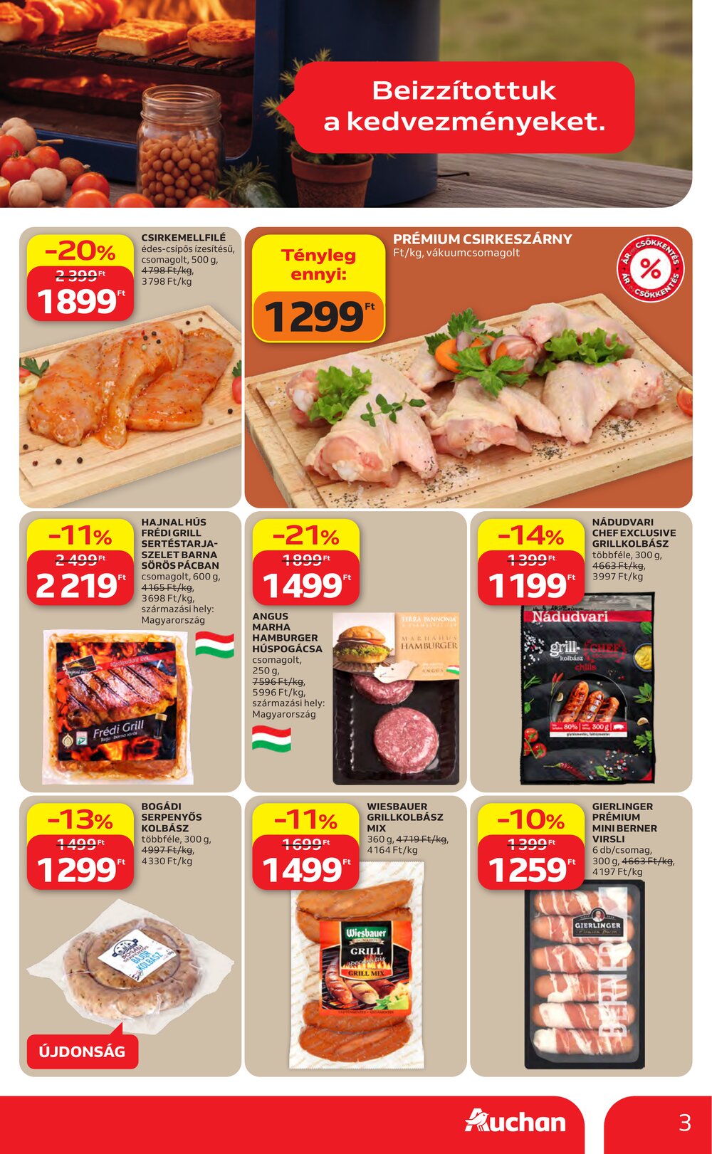 Auchan akciós újság 2026.04.16-tól - 3. oldal.