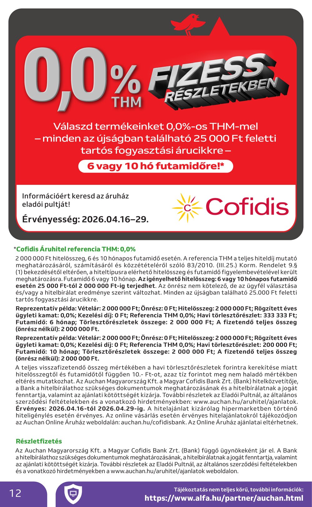 Auchan akciós újság 2026.04.16-tól - 12. oldal.