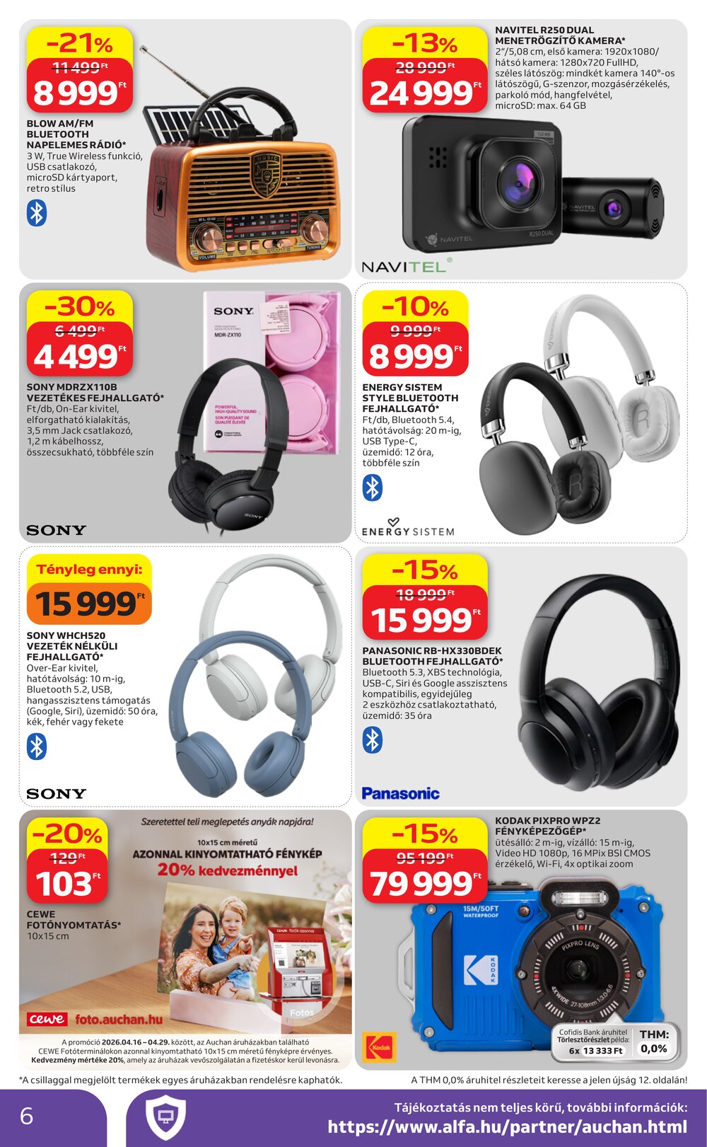 Auchan akciós újság 2026.04.16-tól - 6. oldal.