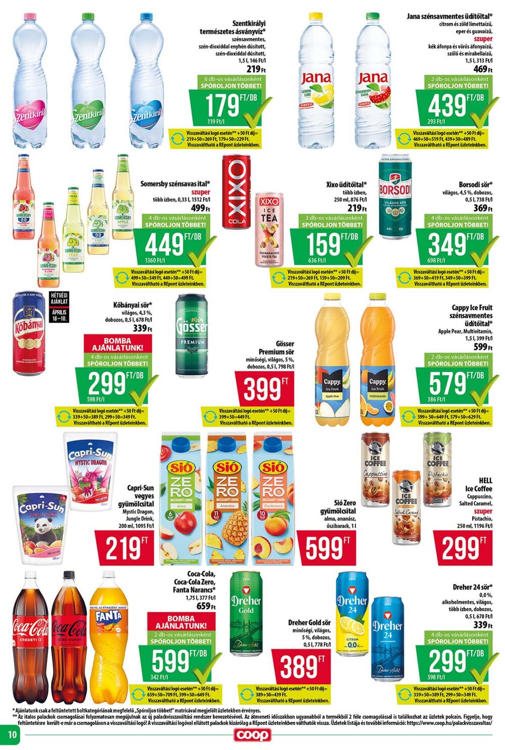 Coop akciós újság 2026.04.16-tól - 10. oldal.