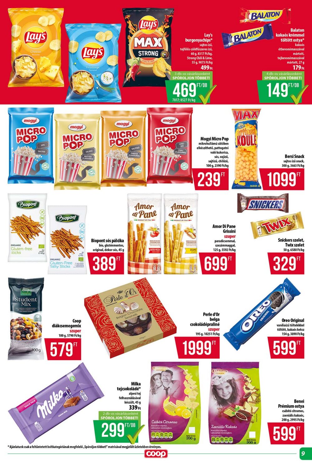 Coop akciós újság 2026.04.16-tól - 9. oldal.