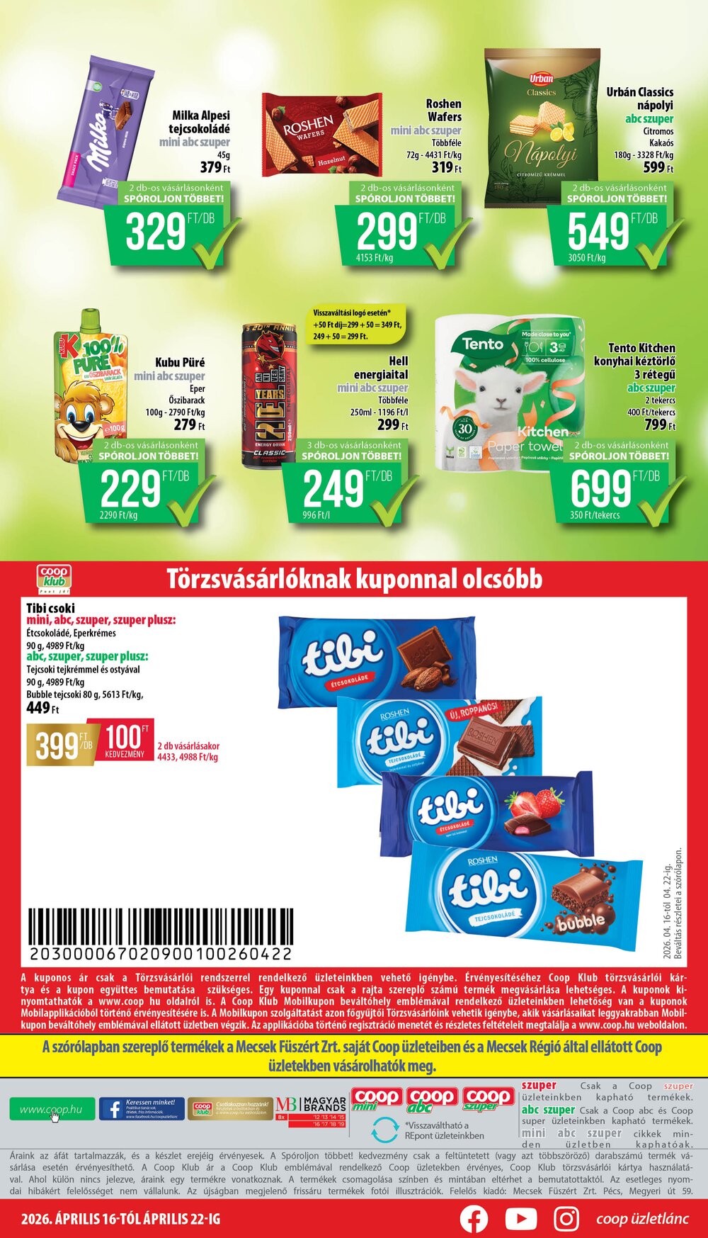 Coop akciós újság 2026.04.16-tól - 8. oldal.