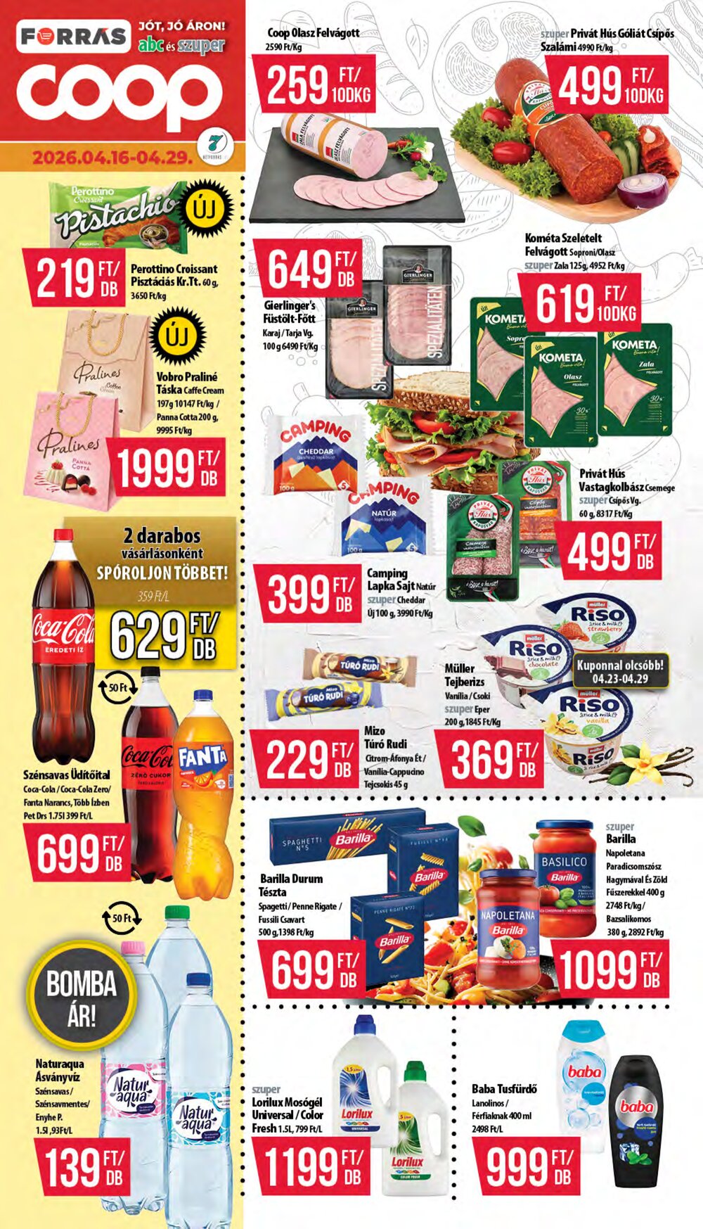 Coop akciós újság 2026.04.16-tól - 1. oldal.