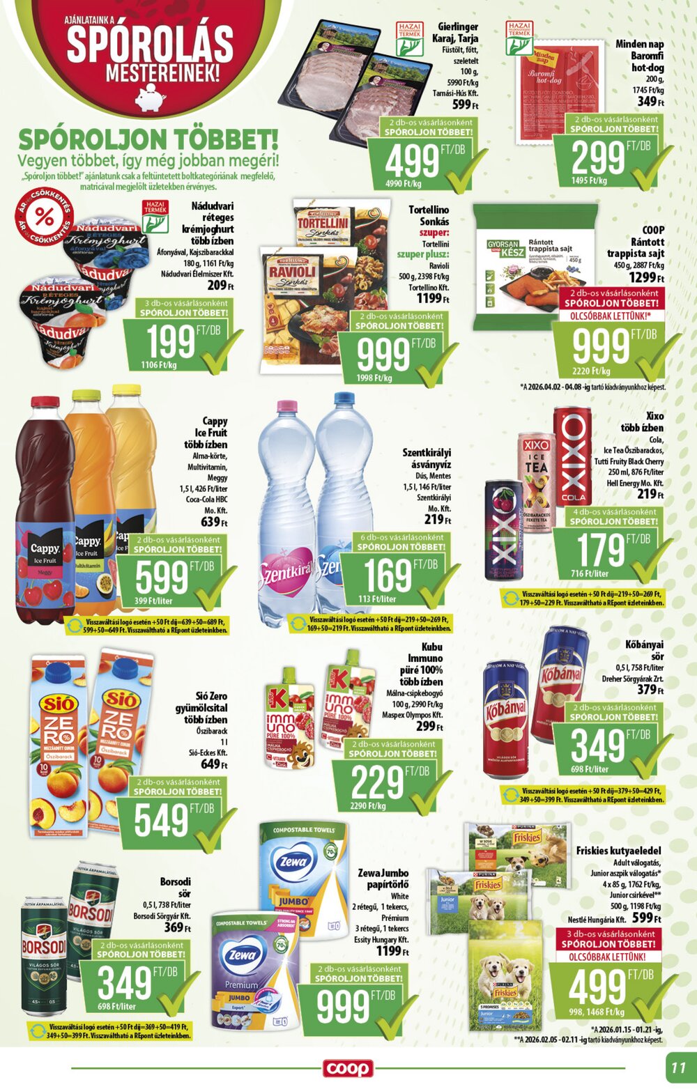 Coop akciós újság 2026.04.16-tól - 11. oldal.