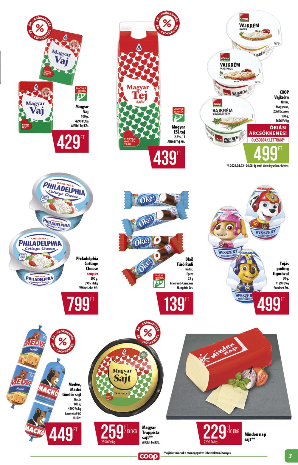 Coop akciós újság 2026.04.16-tól - 3. oldal.