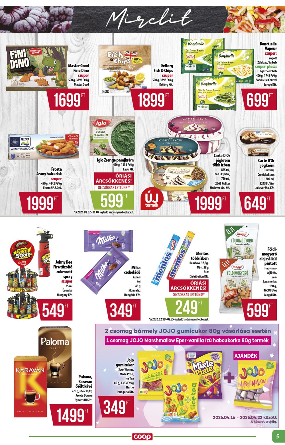 Coop akciós újság 2026.04.16-tól - 5. oldal.