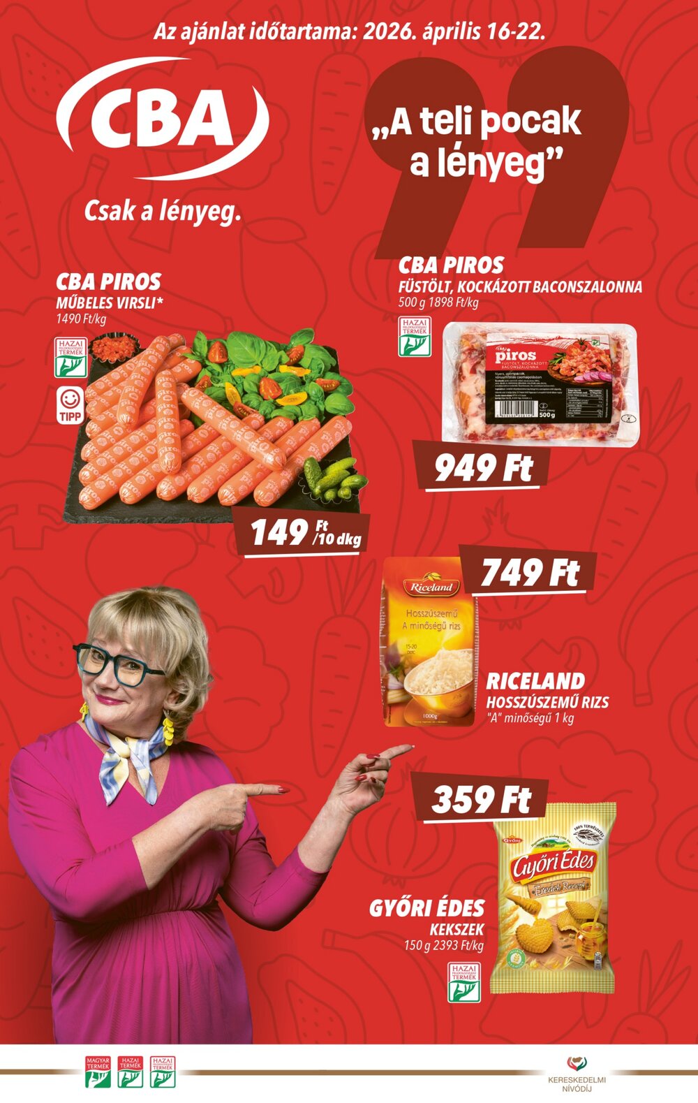 CBA akciós újság 2026.04.16-tól - 1. oldal.