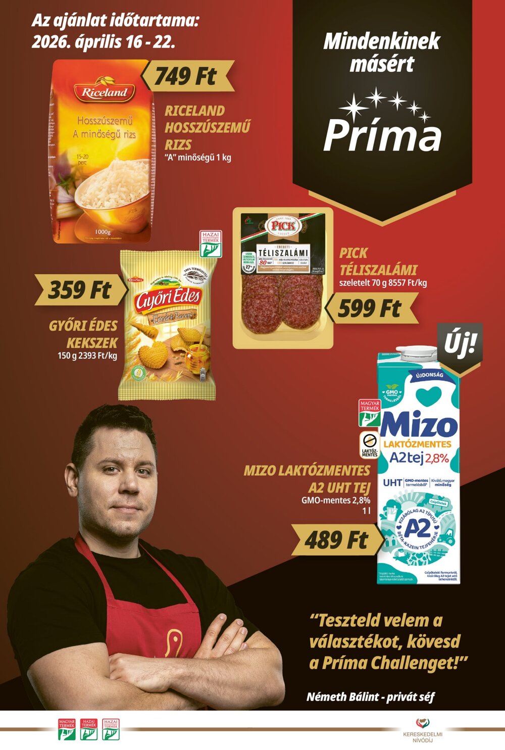 CBA akciós újság 2026.04.16-tól - 1. oldal.